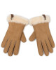 Ugg Ръкавици W Shorty Glove W Leather Trim 17367 Chestnut - Mera.bg
