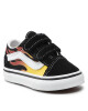 Vans Гуменки Old Skool V VN0A344KPHN1 (Flame) Black/Black/Tr Wht - Mera.bg