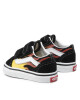 Vans Гуменки Old Skool V VN0A344KPHN1 (Flame) Black/Black/Tr Wht - Mera.bg