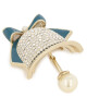 Weekend Max Mara Брошка Giuda 2357561234 White Blue - Mera.bg