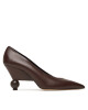 Weekend Max Mara Обувки на ток Nievo 25255260956 Кафяв - Mera.bg