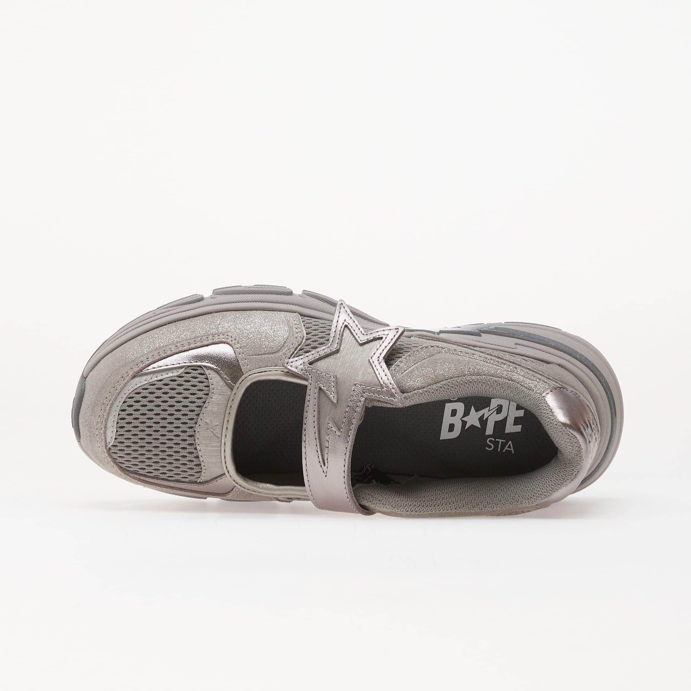 A BATHING APE Сникърси Shark Sta Mary Jane 1 Silver