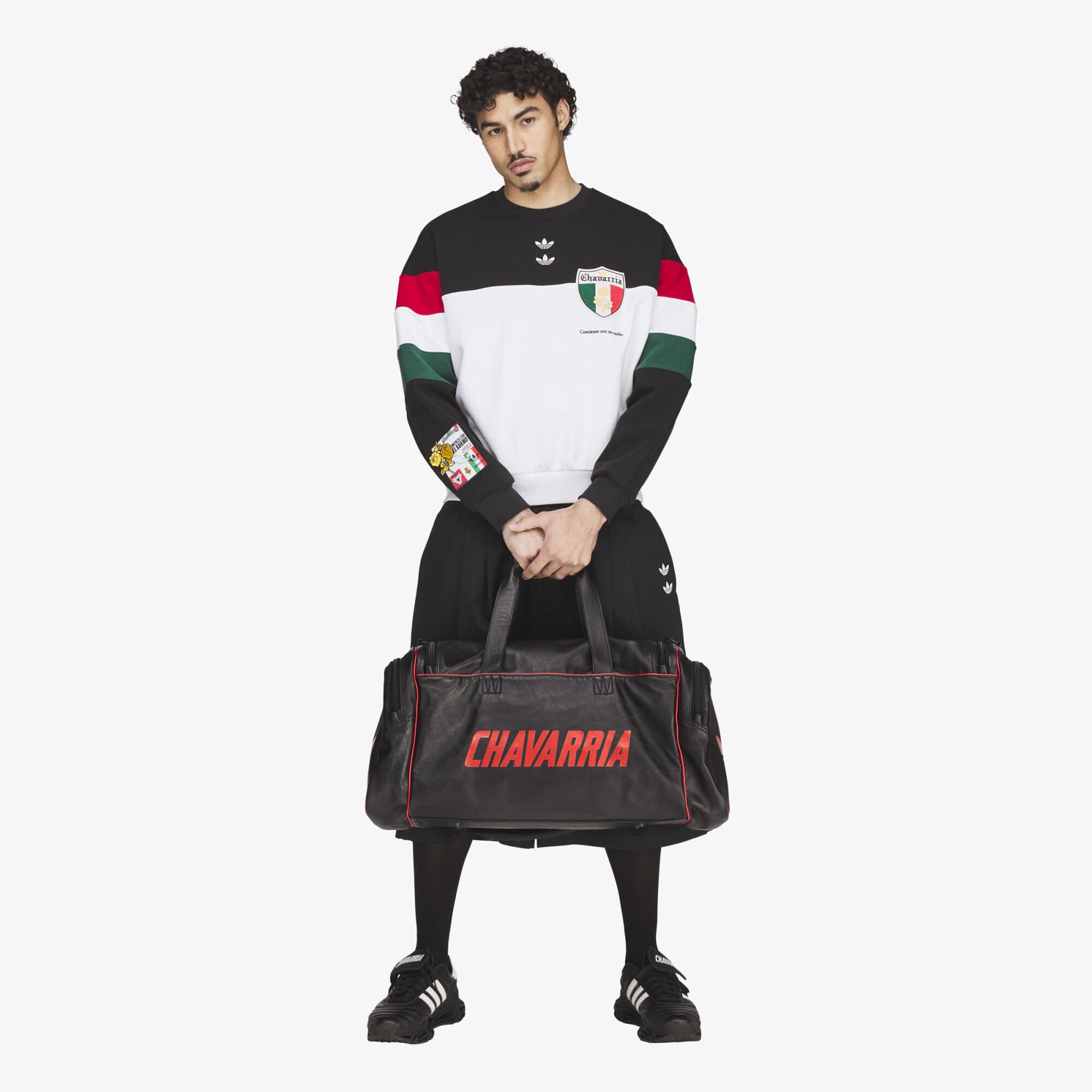 adidas Originals adidas x Willy Chavarria Premium Leather Gym Bag Black