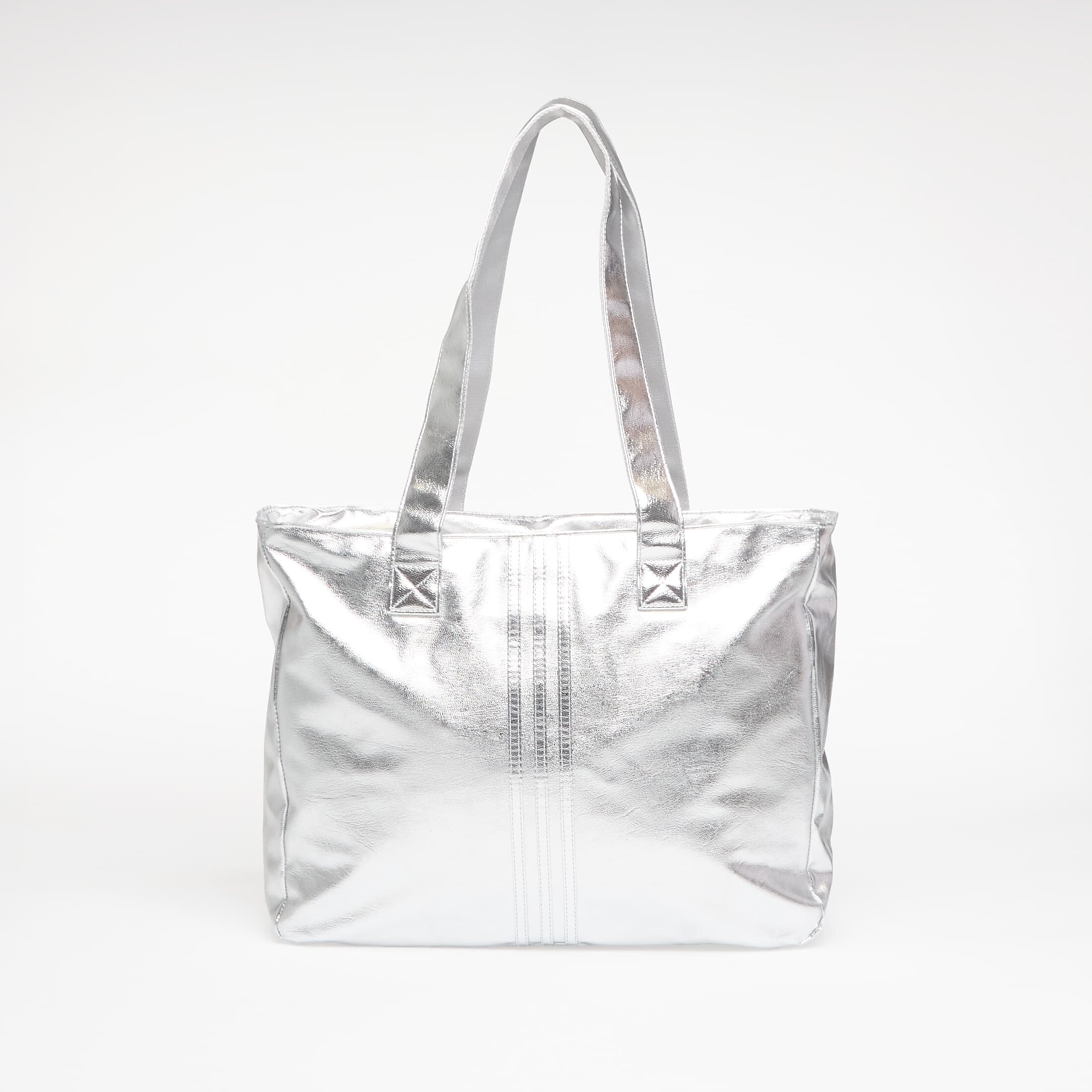 adidas Originals Чанта adidas Shopper Metallic Pu Bag Silver Met.