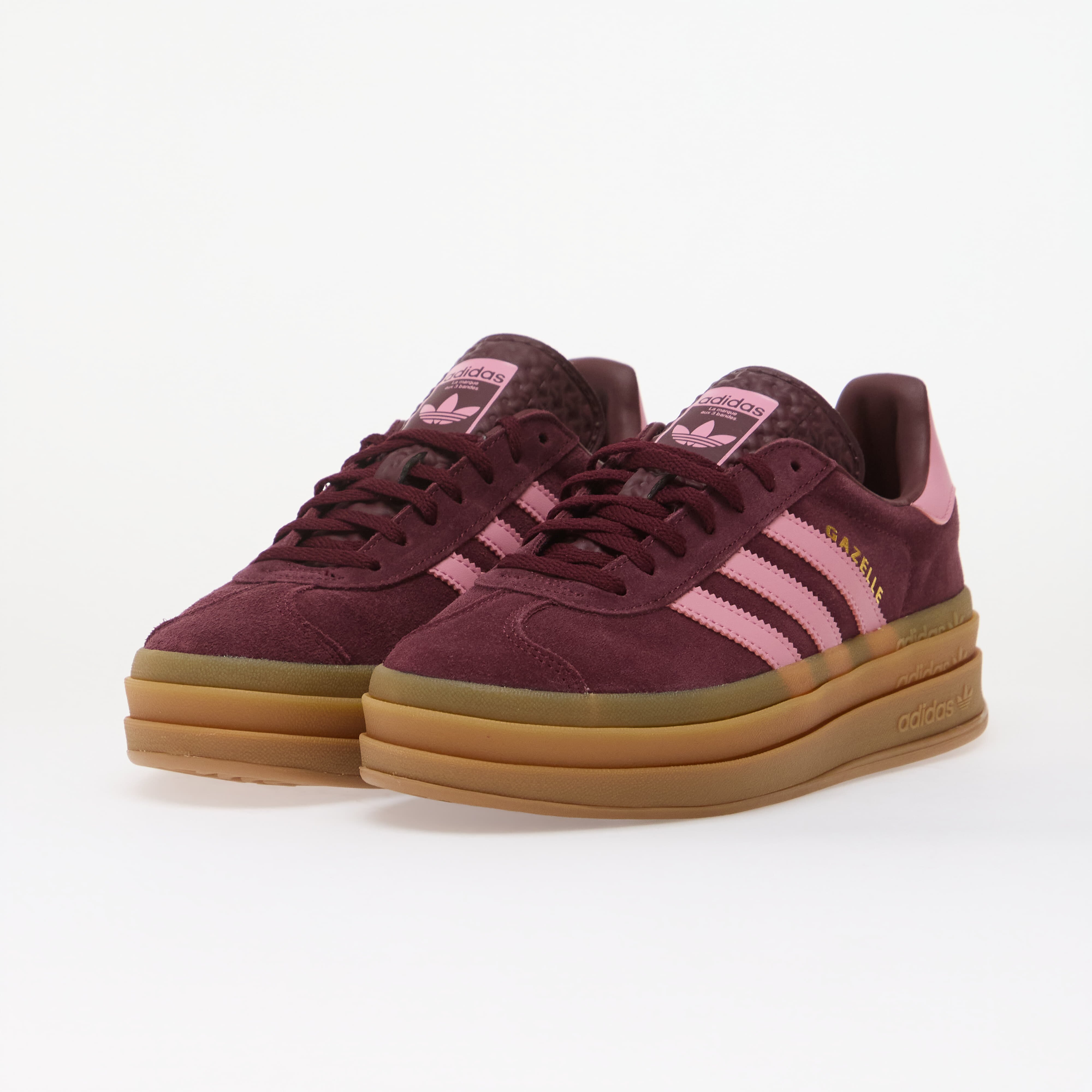 adidas Originals Обувки adidas Gazelle Bold Kids Maroon/ St Tropic Bloom/ Gold Met.