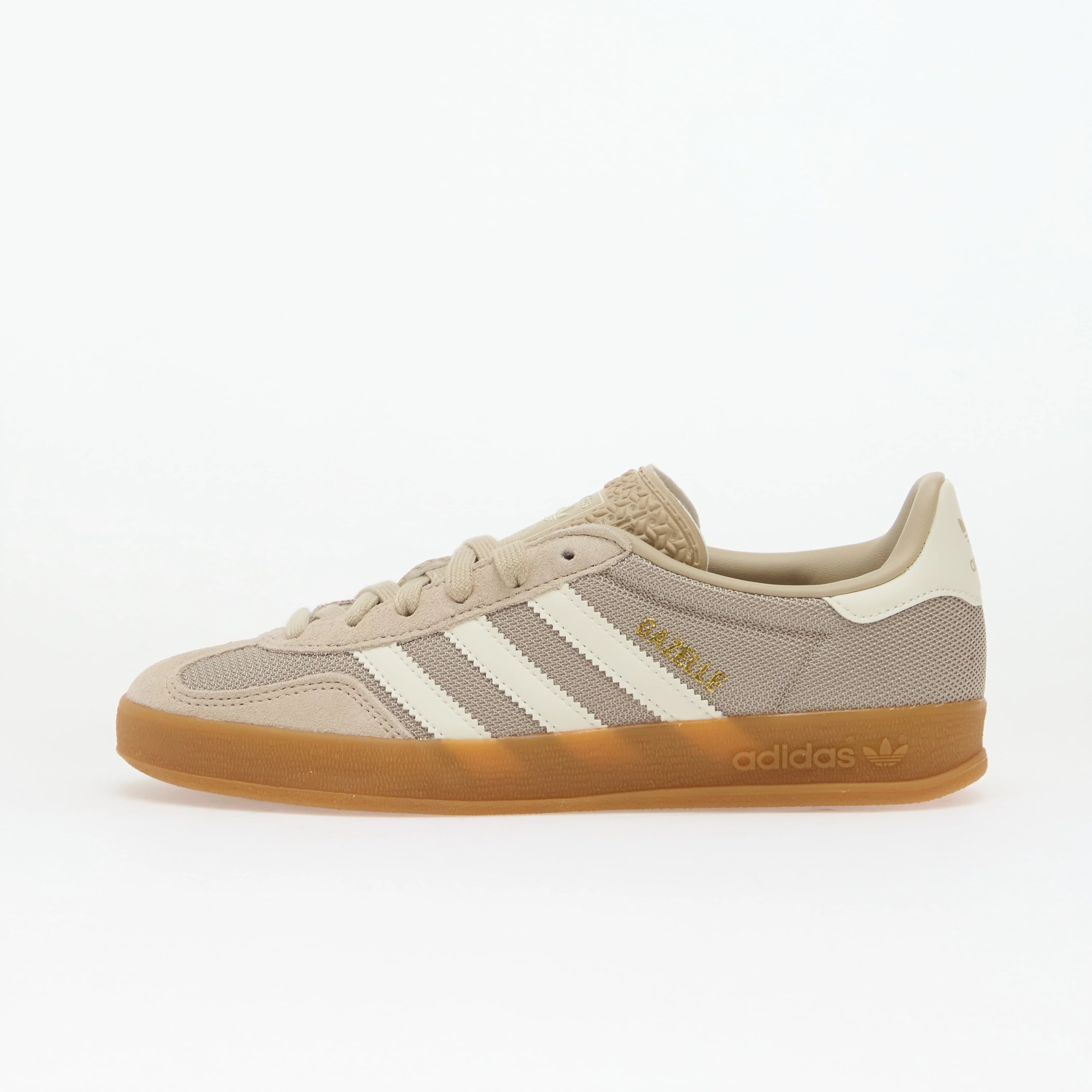 adidas Originals Обувки adidas Gazelle Indoor Kids Khaki Three/ Off White/ Gold Met.