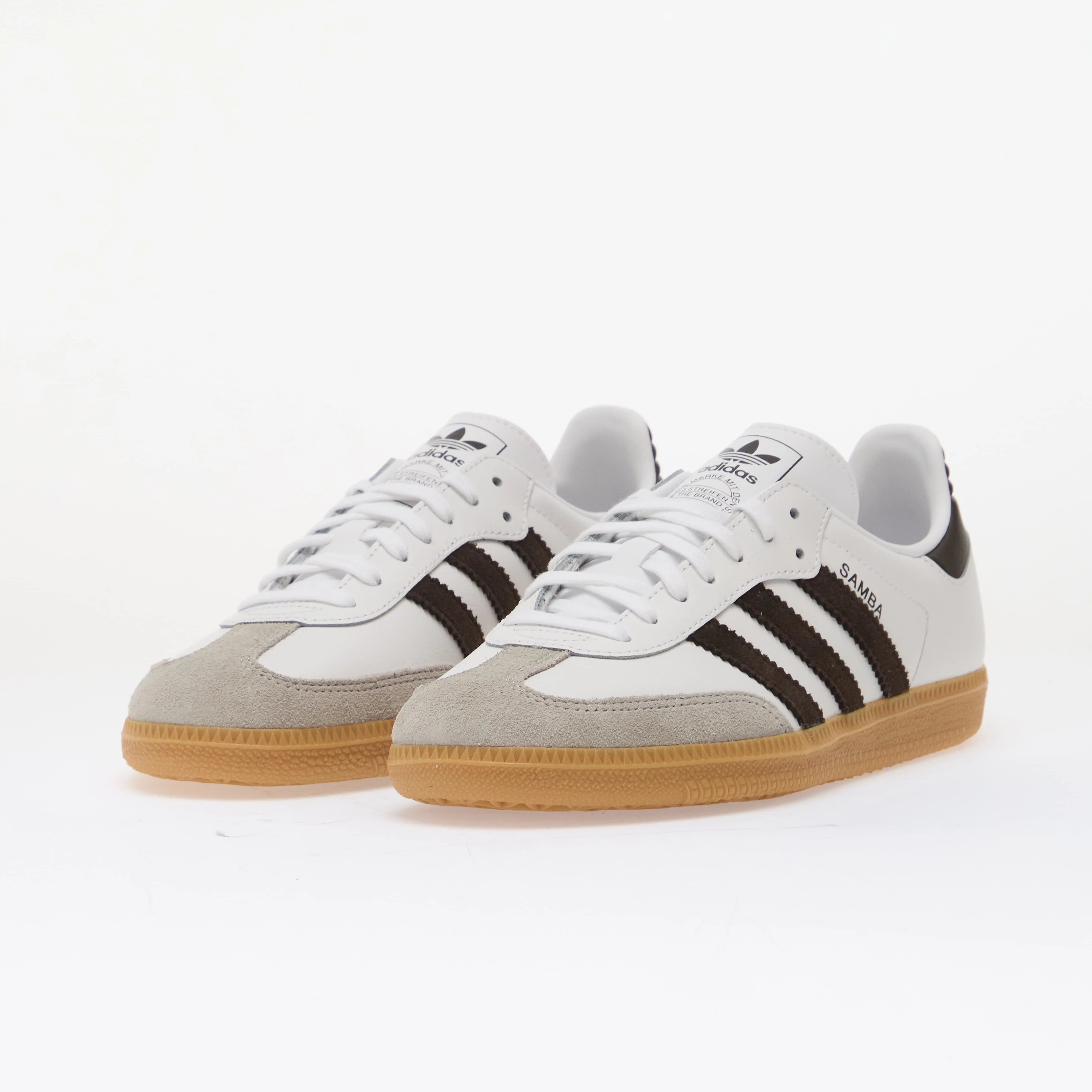 adidas Originals Обувки adidas Samba OG Kids Ftwr White/ Aurora Coffee/ Gum 3