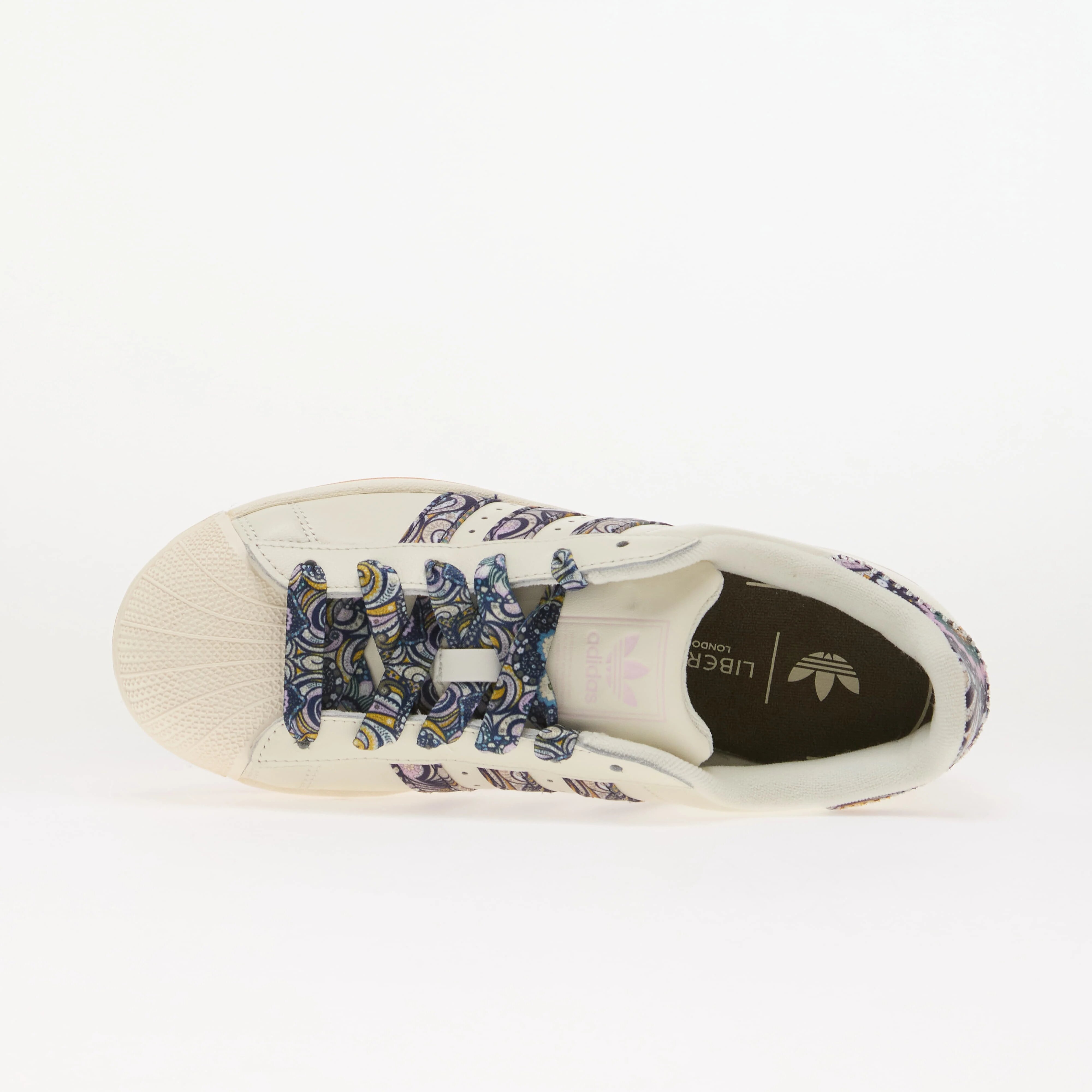adidas Originals Обувки adidas x Liberty London Superstar II Kids Core White/ Orchid Fusion/ Gum 1