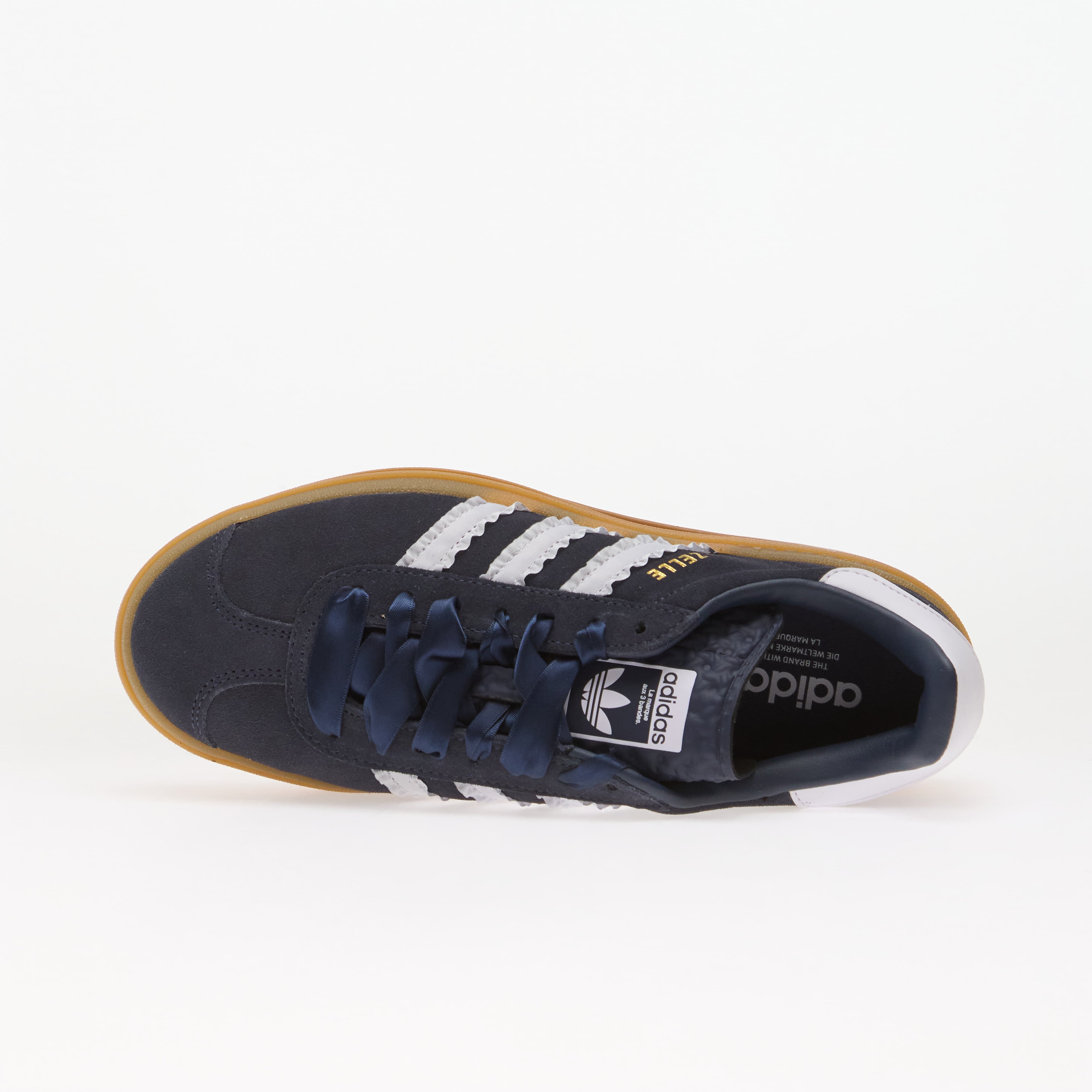 adidas Originals Сникърси adidas Gazelle Bold Kids Shadow Navy/ Frozen Purple/ Gold Metallic