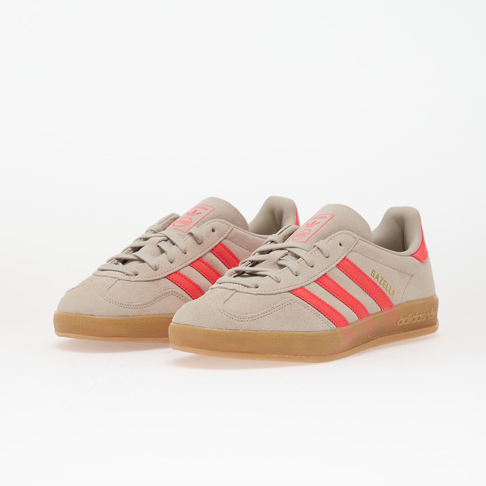adidas Originals Сникърси adidas Gazelle Indoor Wonder Aluminium/ Lucid Red/ Ftw White