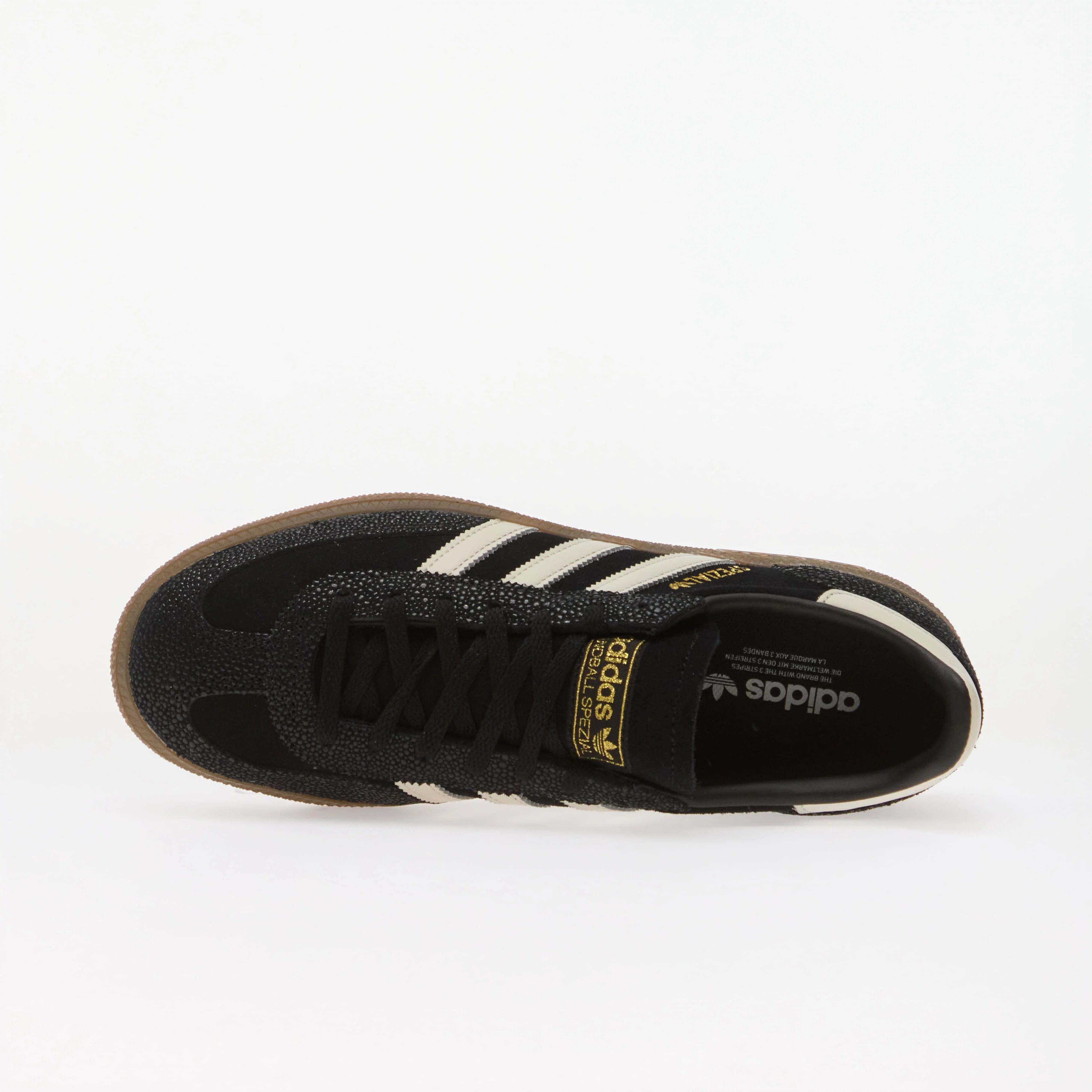 adidas Originals Сникърси adidas Handball Spezial Core Black/ Cloud White/ Gold Met.