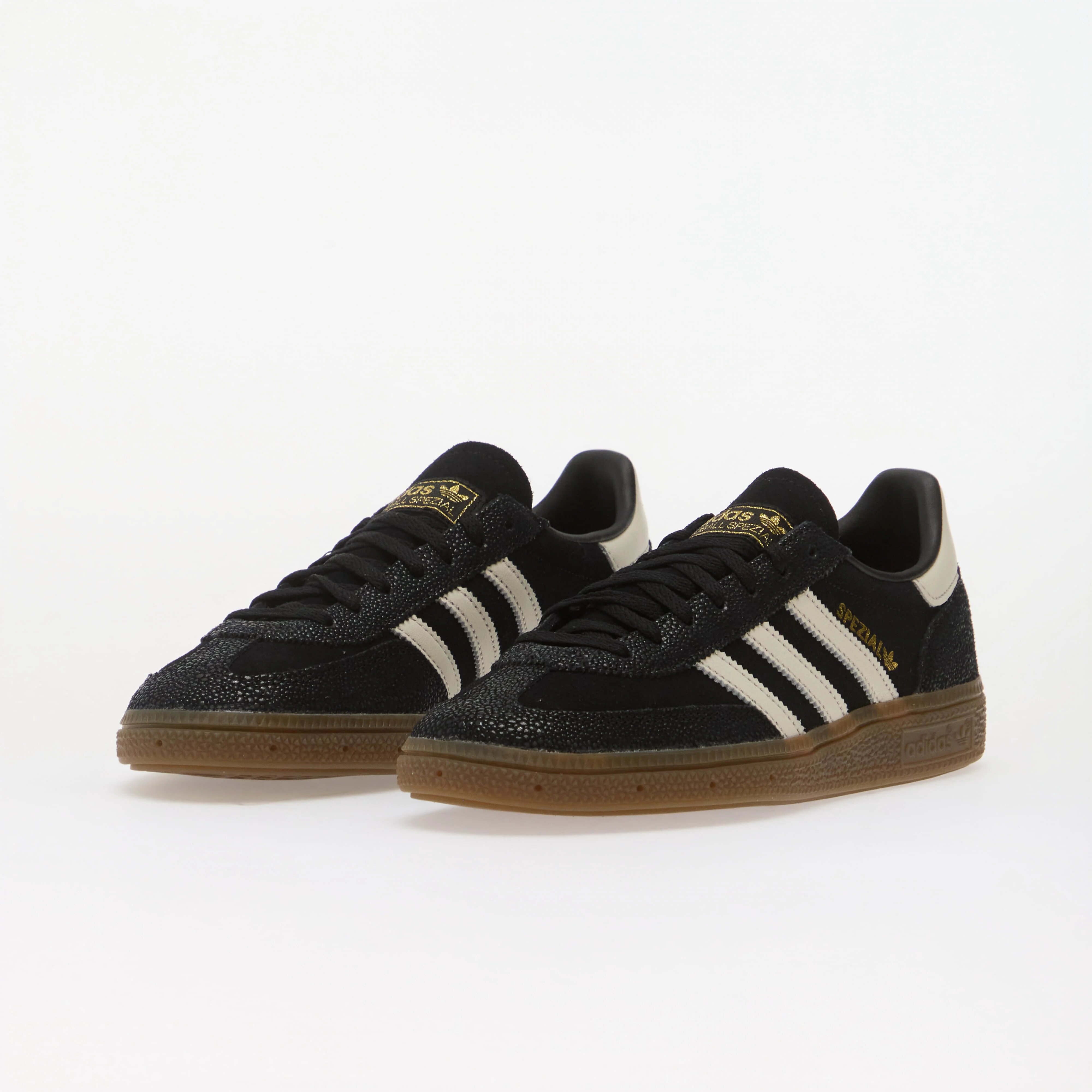 adidas Originals Сникърси adidas Handball Spezial Core Black/ Cloud White/ Gold Met.