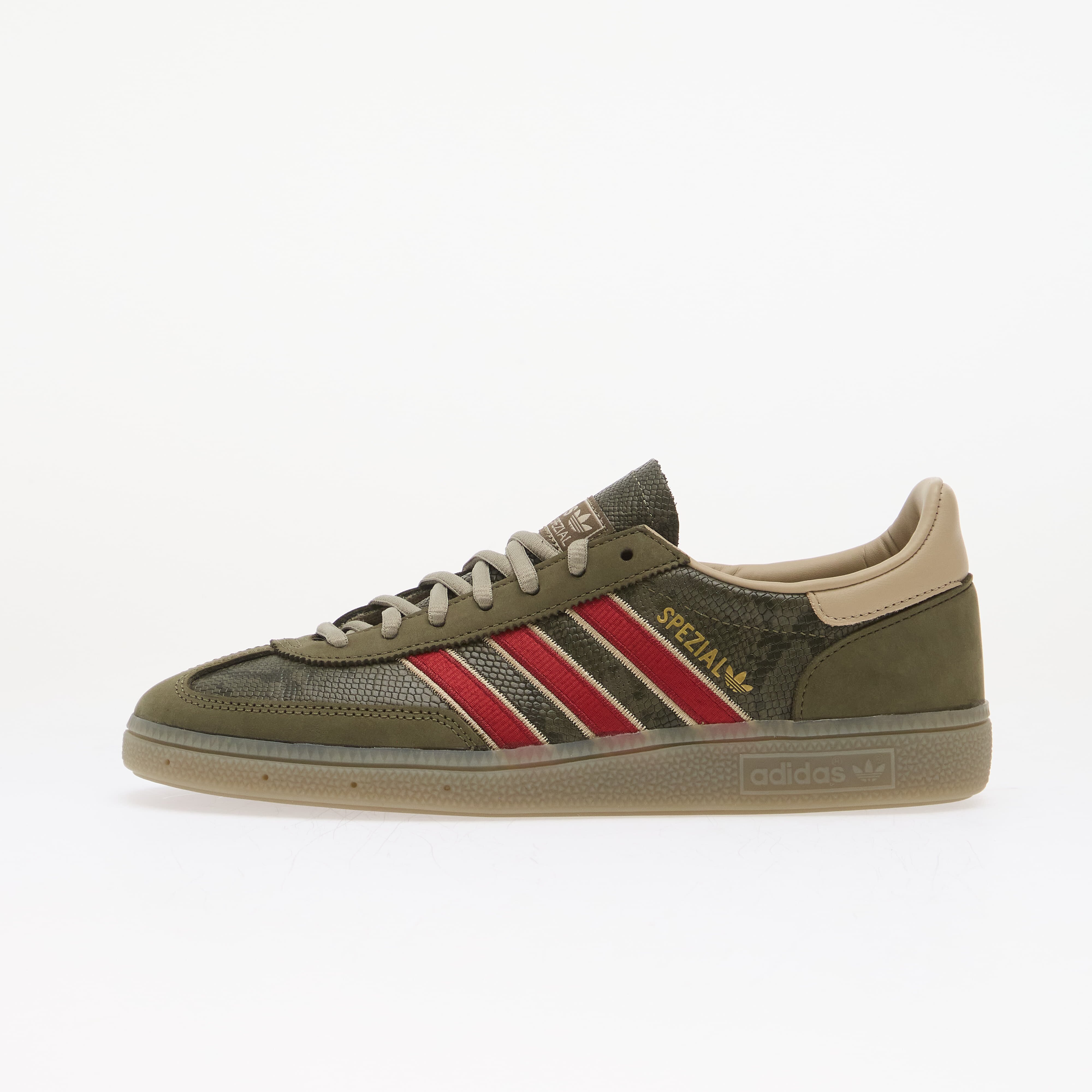 adidas Originals Сникърси adidas Handball Spezial Olive Strata/ Team Victory Red/ Khaki Three