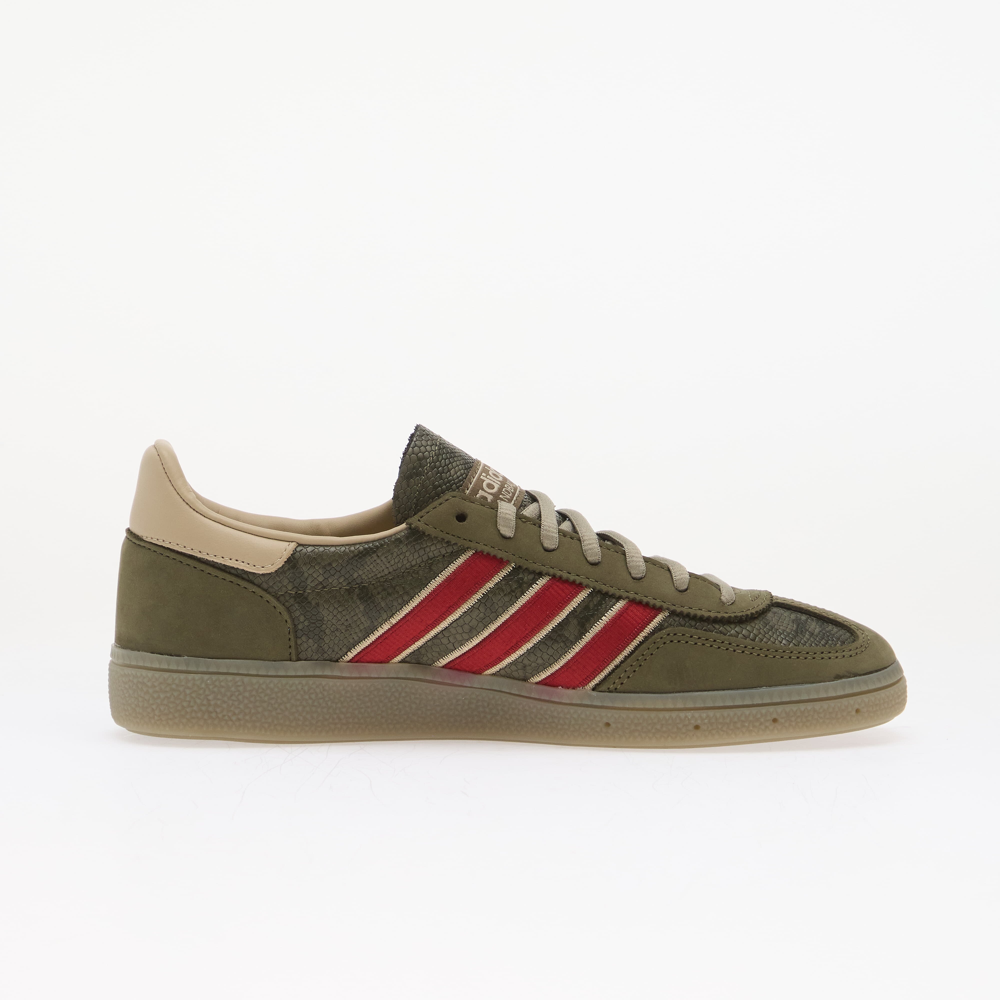 adidas Originals Сникърси adidas Handball Spezial Olive Strata/ Team Victory Red/ Khaki Three