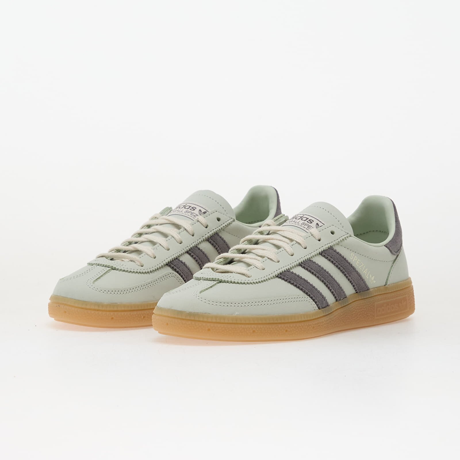 adidas Originals Сникърси adidas Handball Spezial W Linen Green/ Grey Four/ Off White