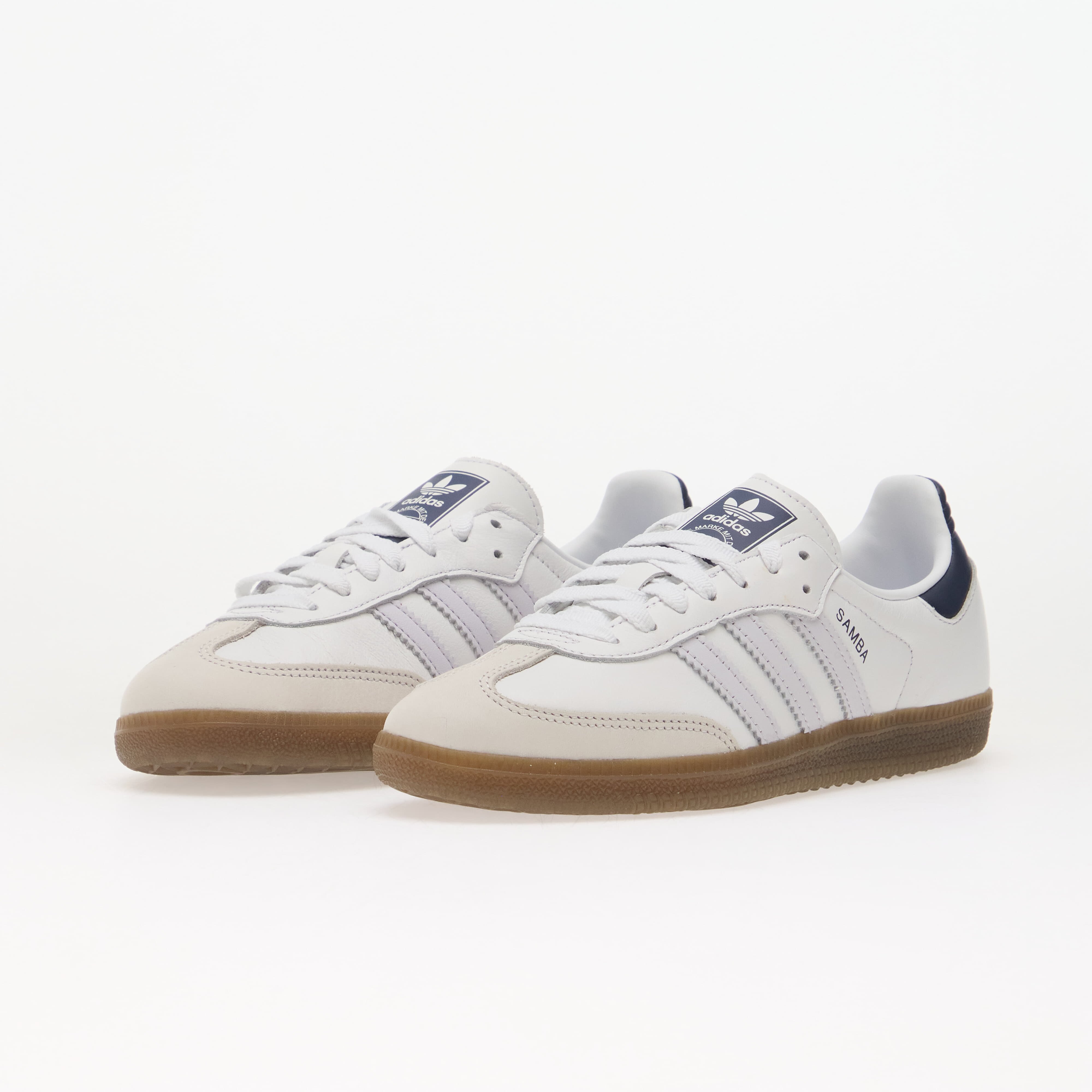adidas Originals Сникърси adidas Samba OG Ftwr White/ Frozen Purple/ Night Indigo