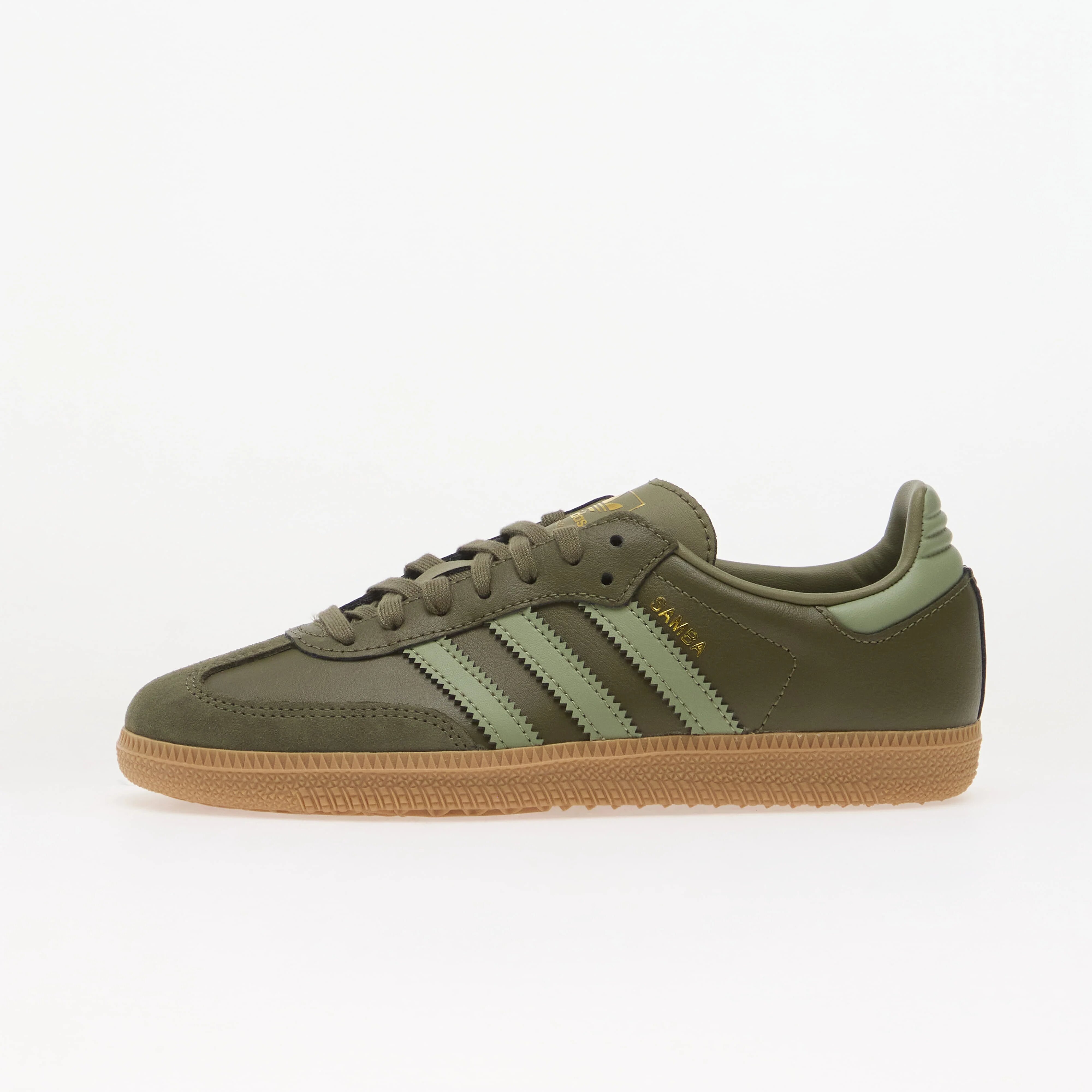 adidas Originals Сникърси adidas Samba OG Olive Strata/ Tent Green/ Gum