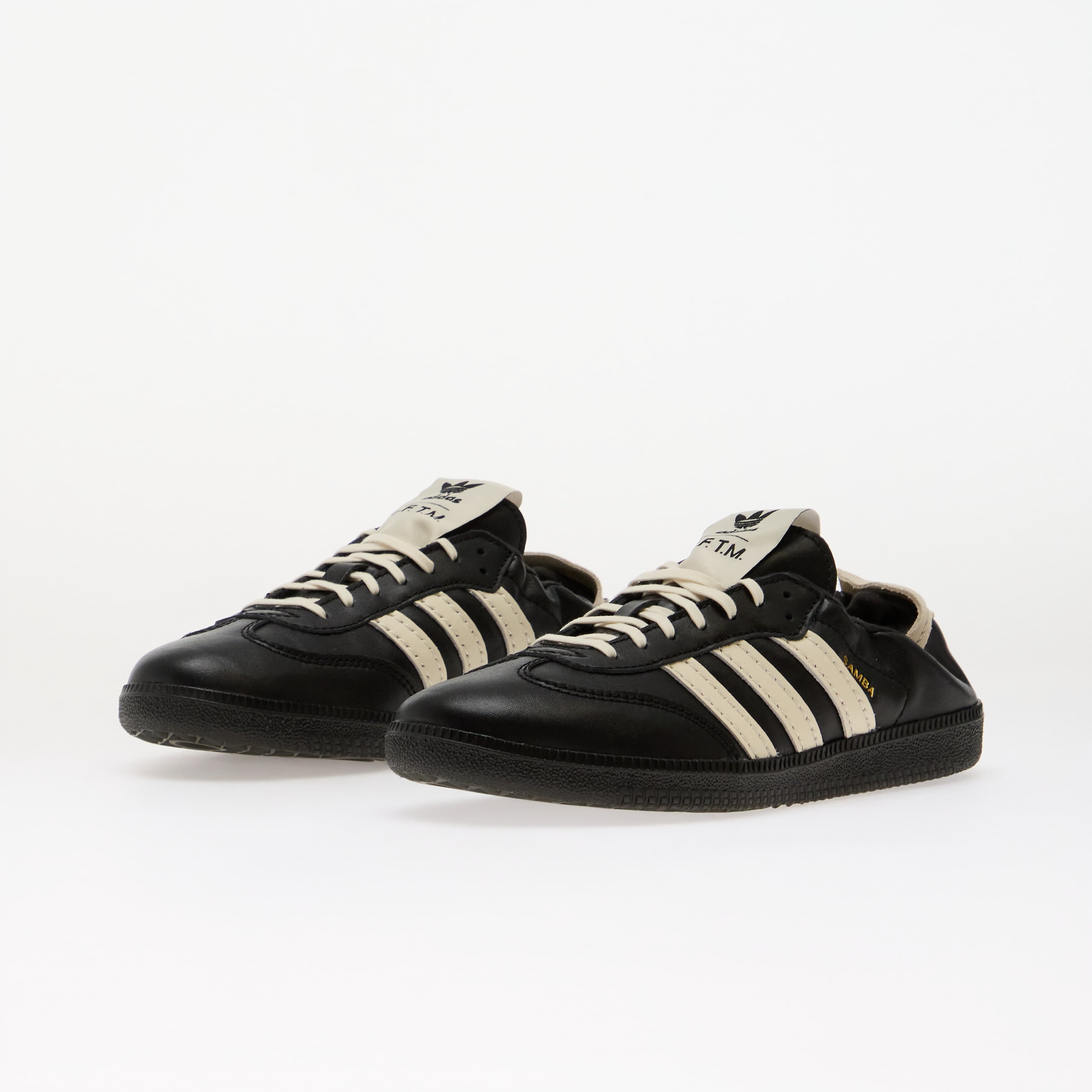 adidas Originals Сникърси adidas Samba OG Sftm Core Black/ Cream White/ Gold Met.