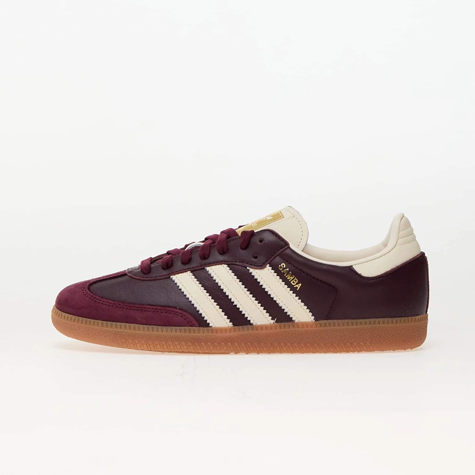 adidas Originals Сникърси adidas Samba Og W Maroon/ Crew White/ Gold Metallic