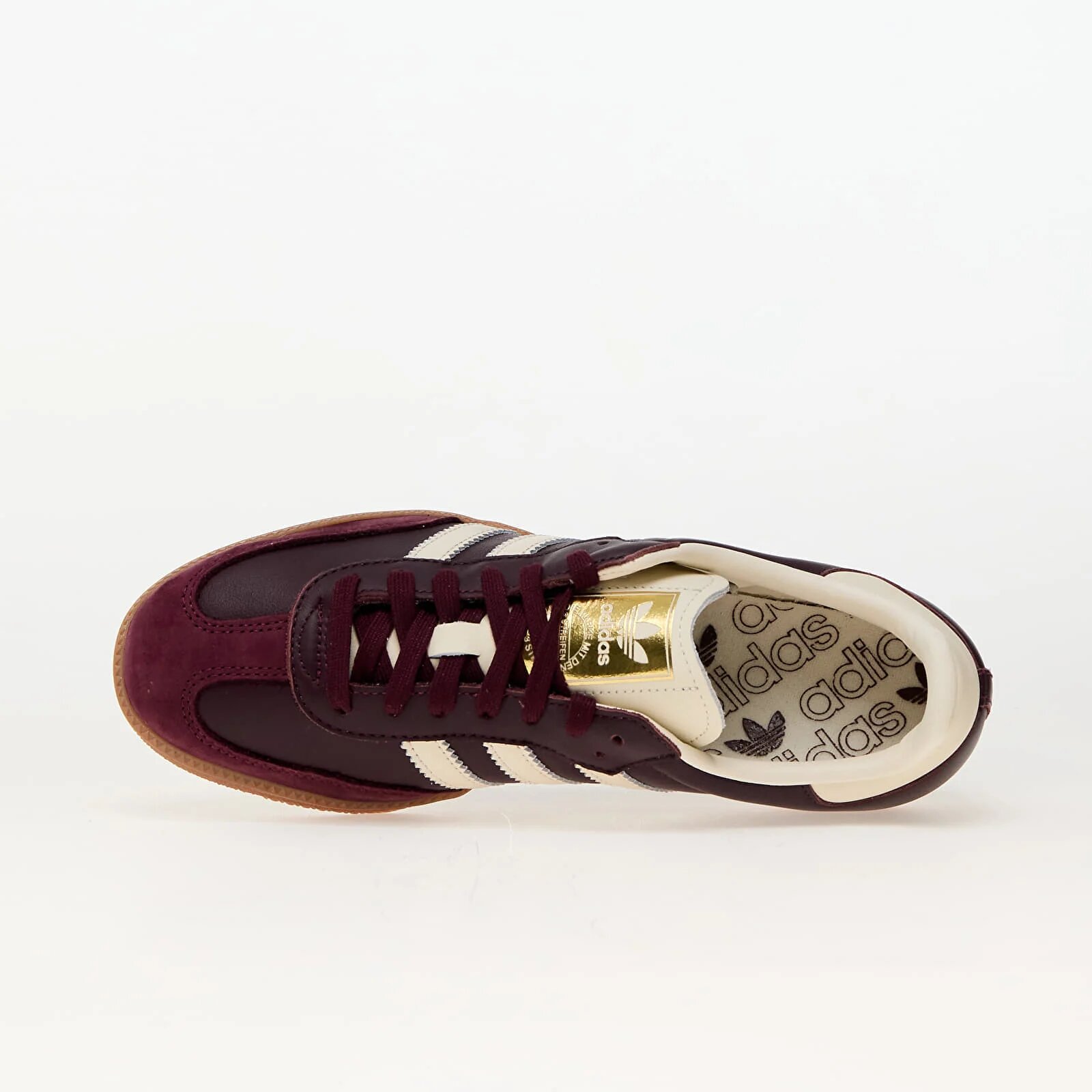 adidas Originals Сникърси adidas Samba Og W Maroon/ Crew White/ Gold Metallic