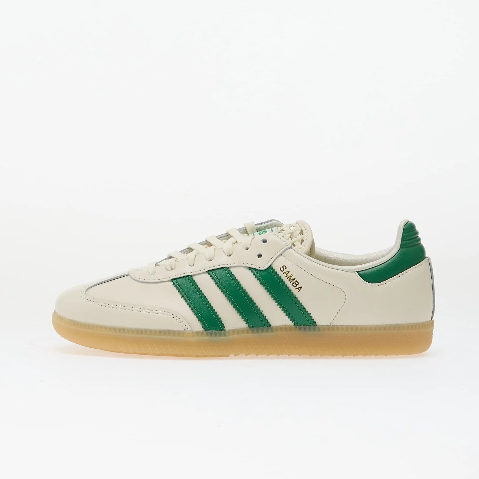 adidas Originals Сникърси adidas Samba Og W Off White/ Green/ Gold Metallic
