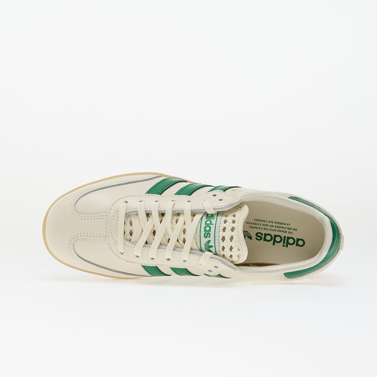adidas Originals Сникърси adidas Samba Og W Off White/ Green/ Gold Metallic
