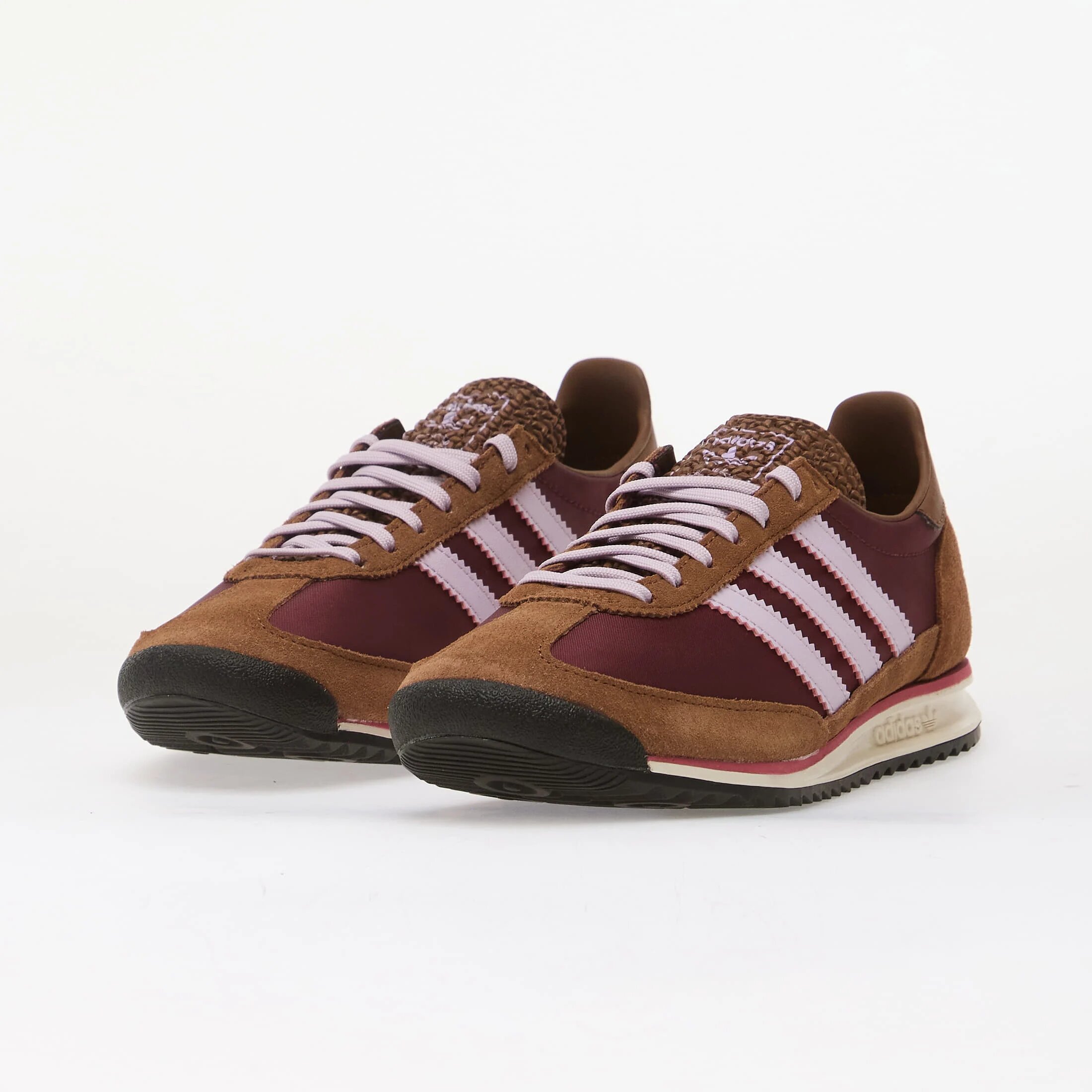 adidas Originals Сникърси adidas Sl 72 OG Maroon/ Ice Lavender/ Preloved Brown