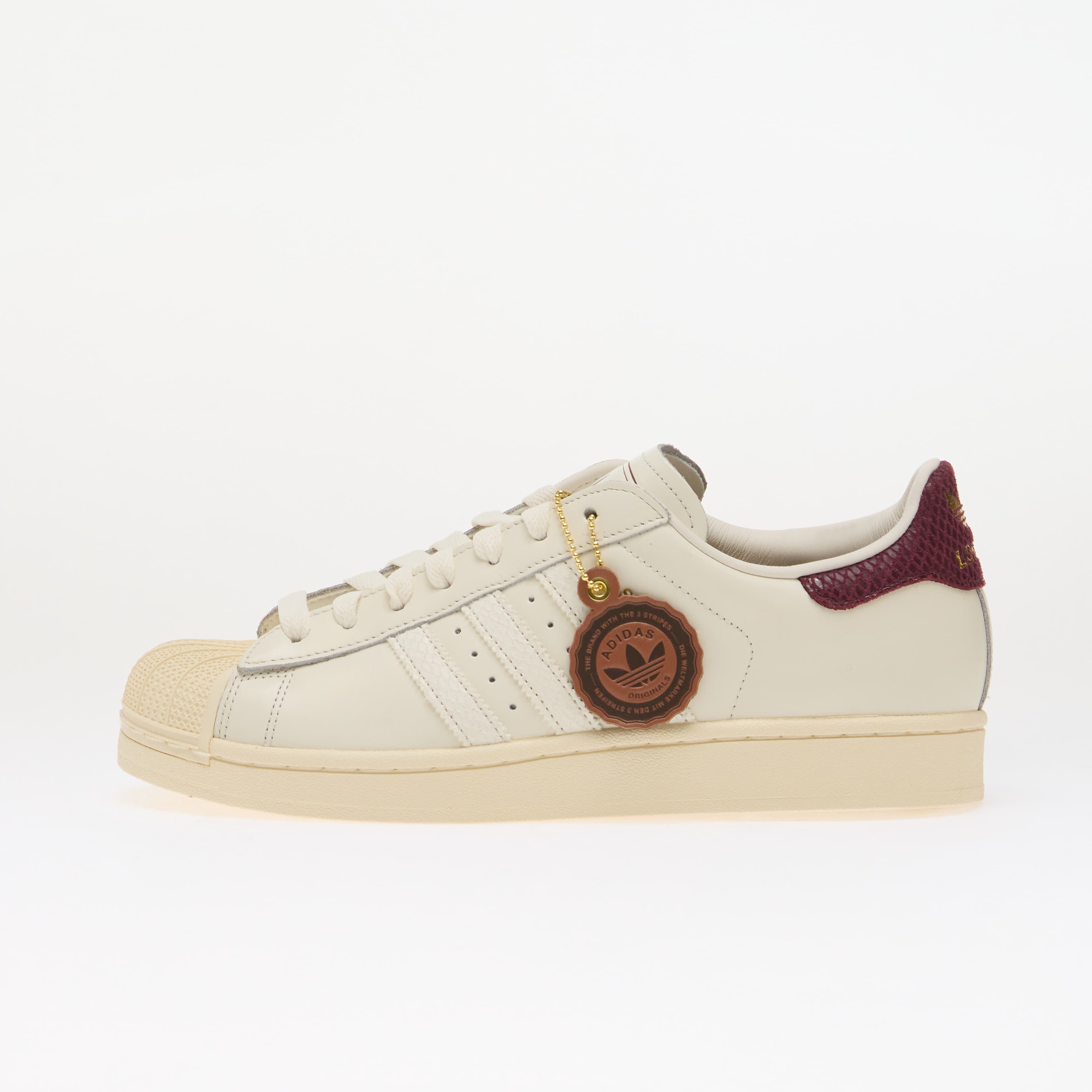 adidas Originals Сникърси adidas Superstar II Core White/ Maroon/ Cream White