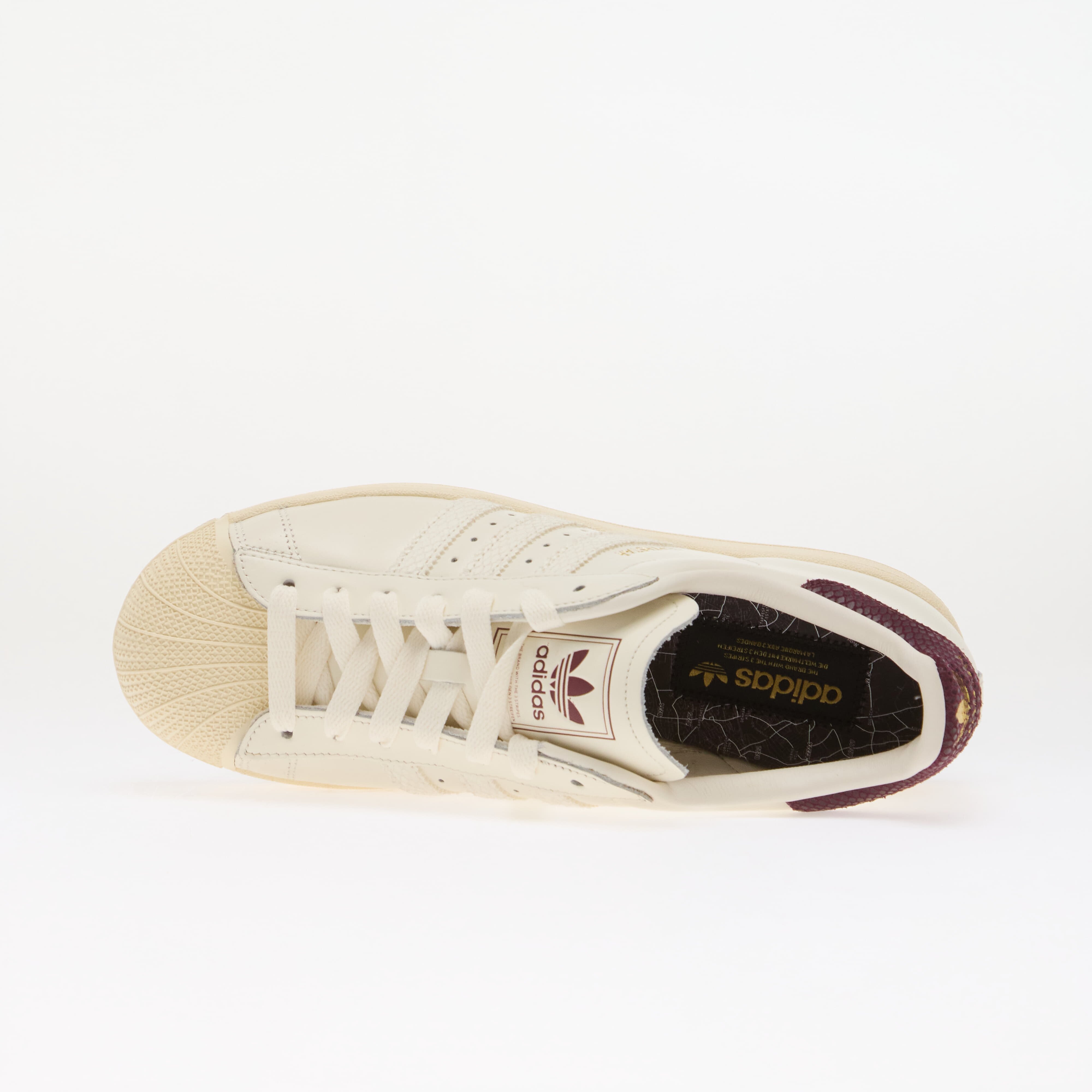 adidas Originals Сникърси adidas Superstar II Core White/ Maroon/ Cream White
