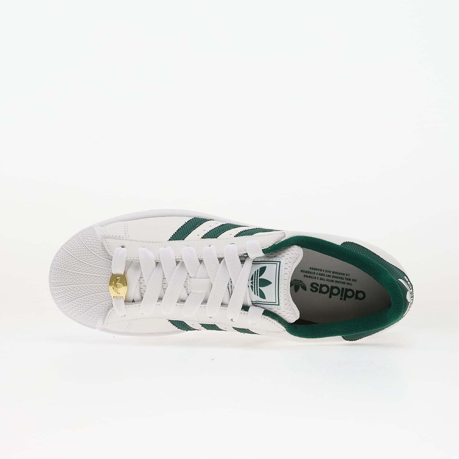 adidas Originals Сникърси adidas Superstar II Ftw White/ Collegiate Green/ Gold Metallic