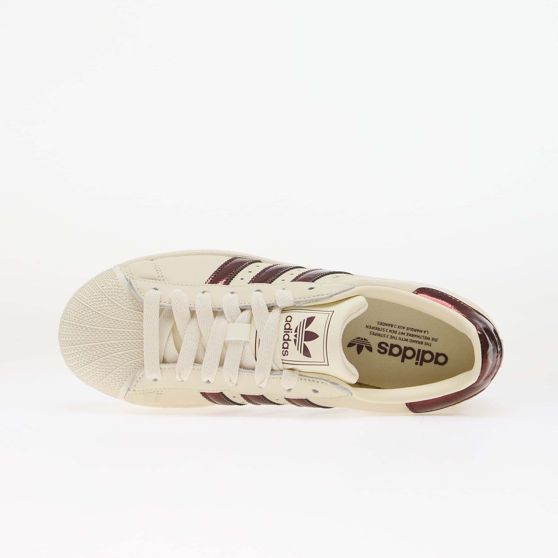 adidas Originals Сникърси adidas Superstar II Off White/ Maroon/ Gold Met.