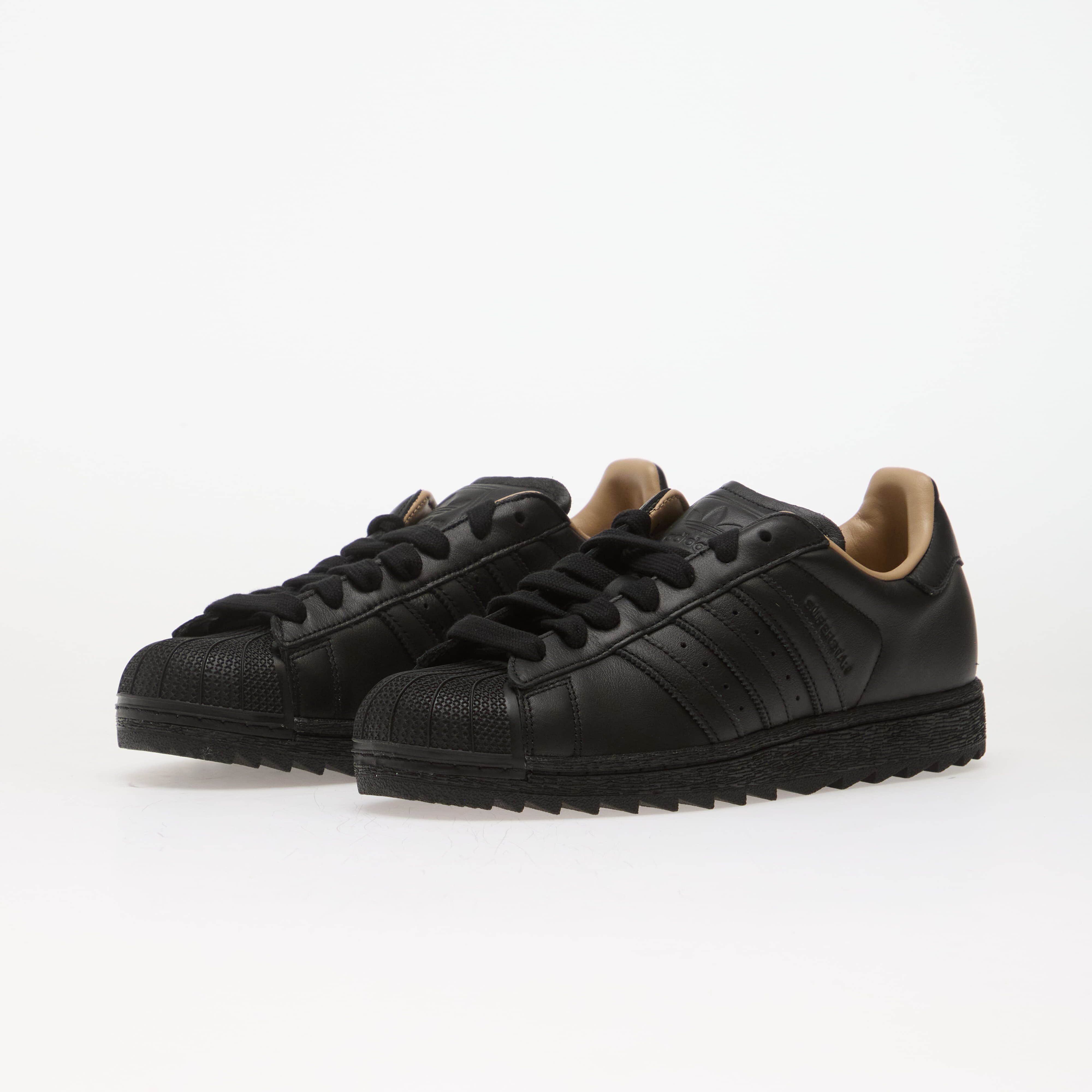 adidas Originals Сникърси adidas Superstar II Ripple Core Black/ Core Black/ Warm Sandstone