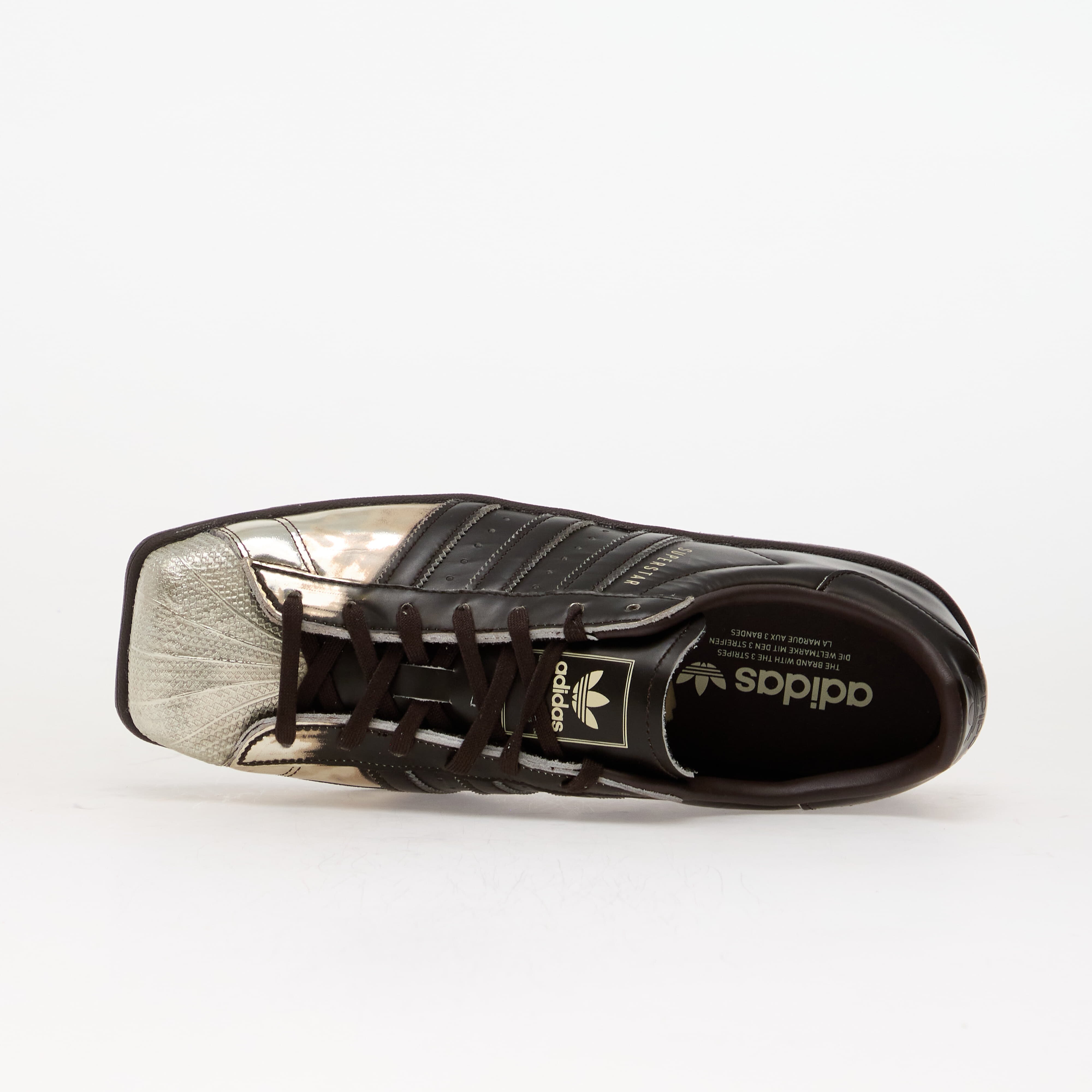 adidas Originals Сникърси adidas Superstar SQ Aurora Coffee/ Silver Met./ Cream White