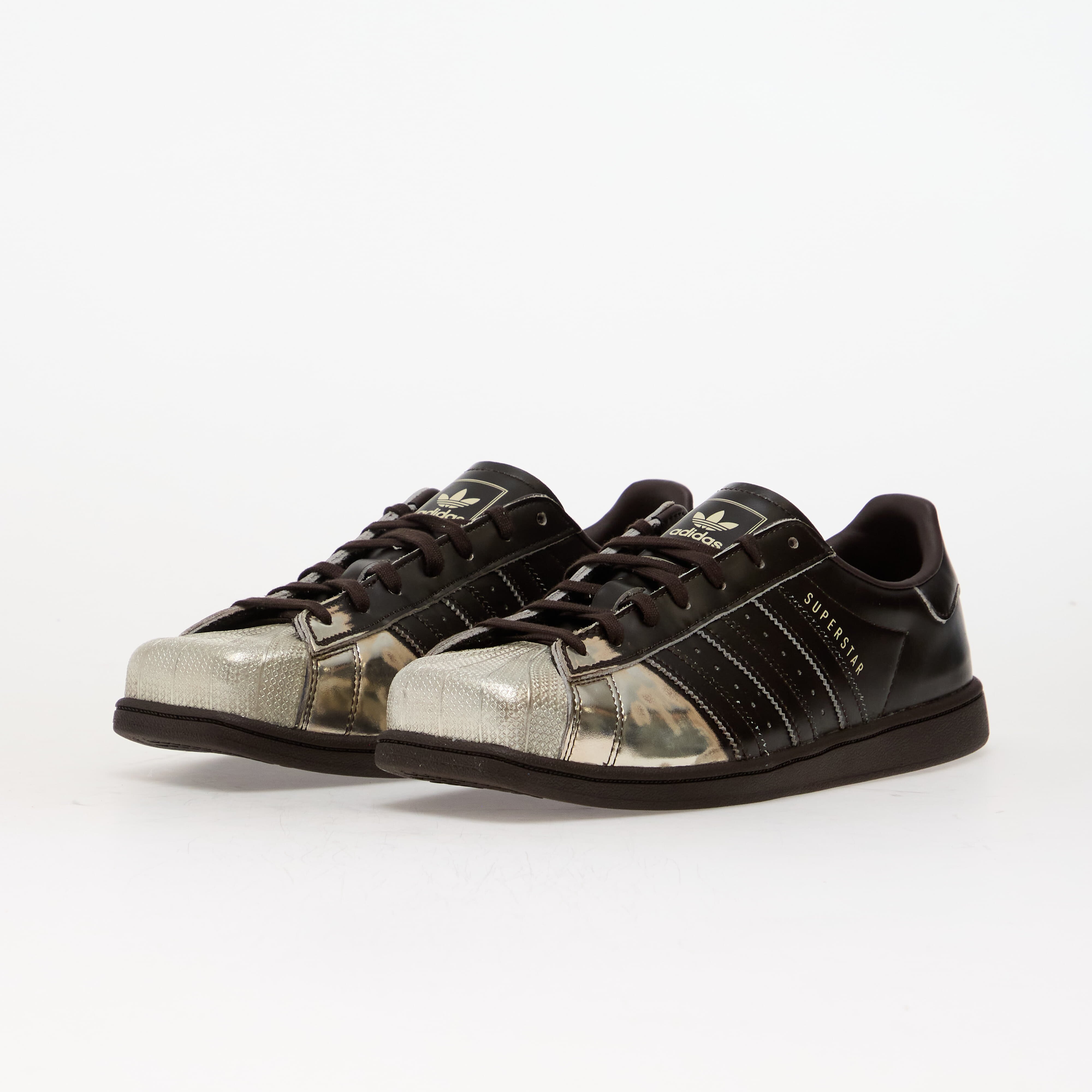 adidas Originals Сникърси adidas Superstar SQ Aurora Coffee/ Silver Met./ Cream White