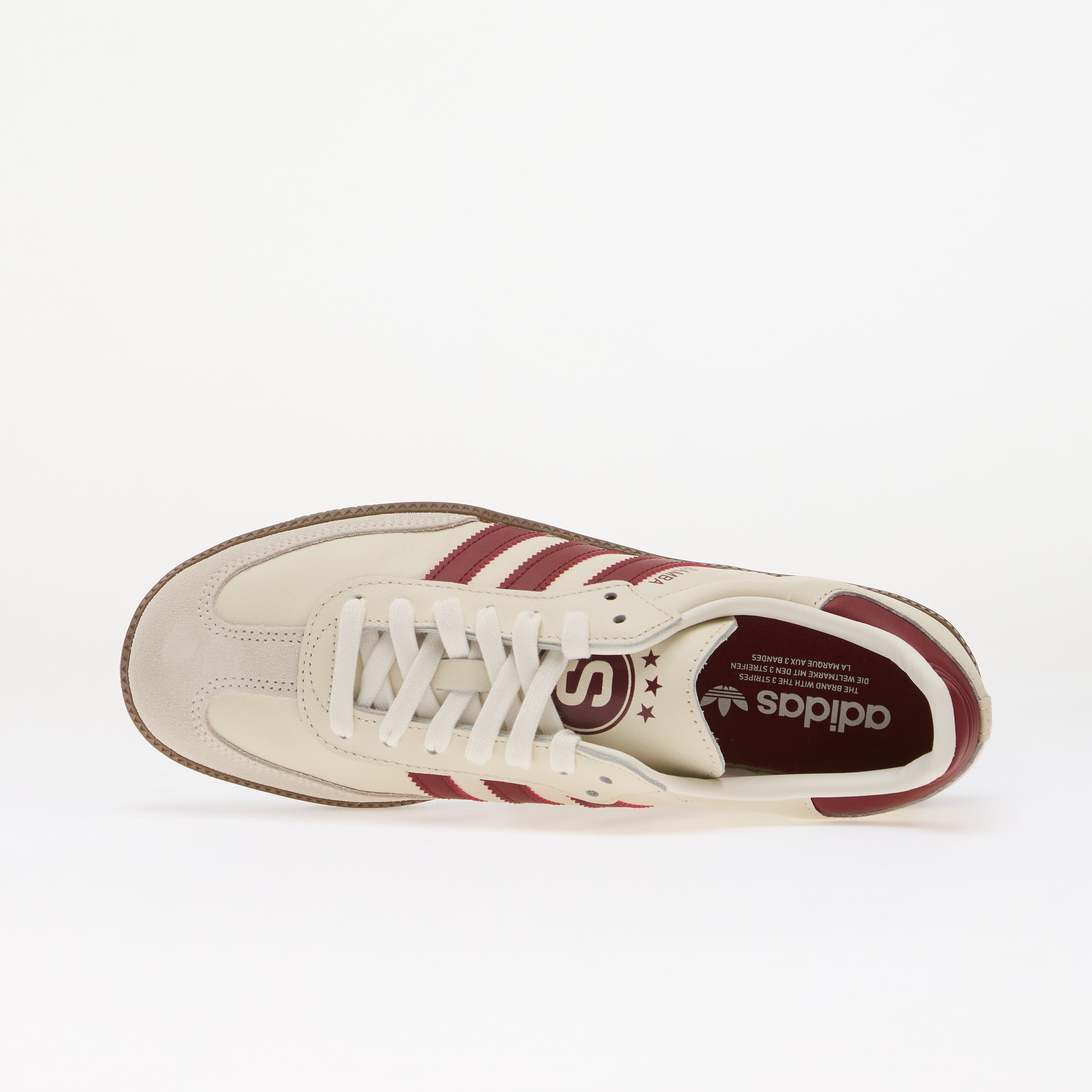 adidas Originals Сникърси adidas x AC Sparta Praha Samba Cloud White/ Noble Maroon/ Core Black