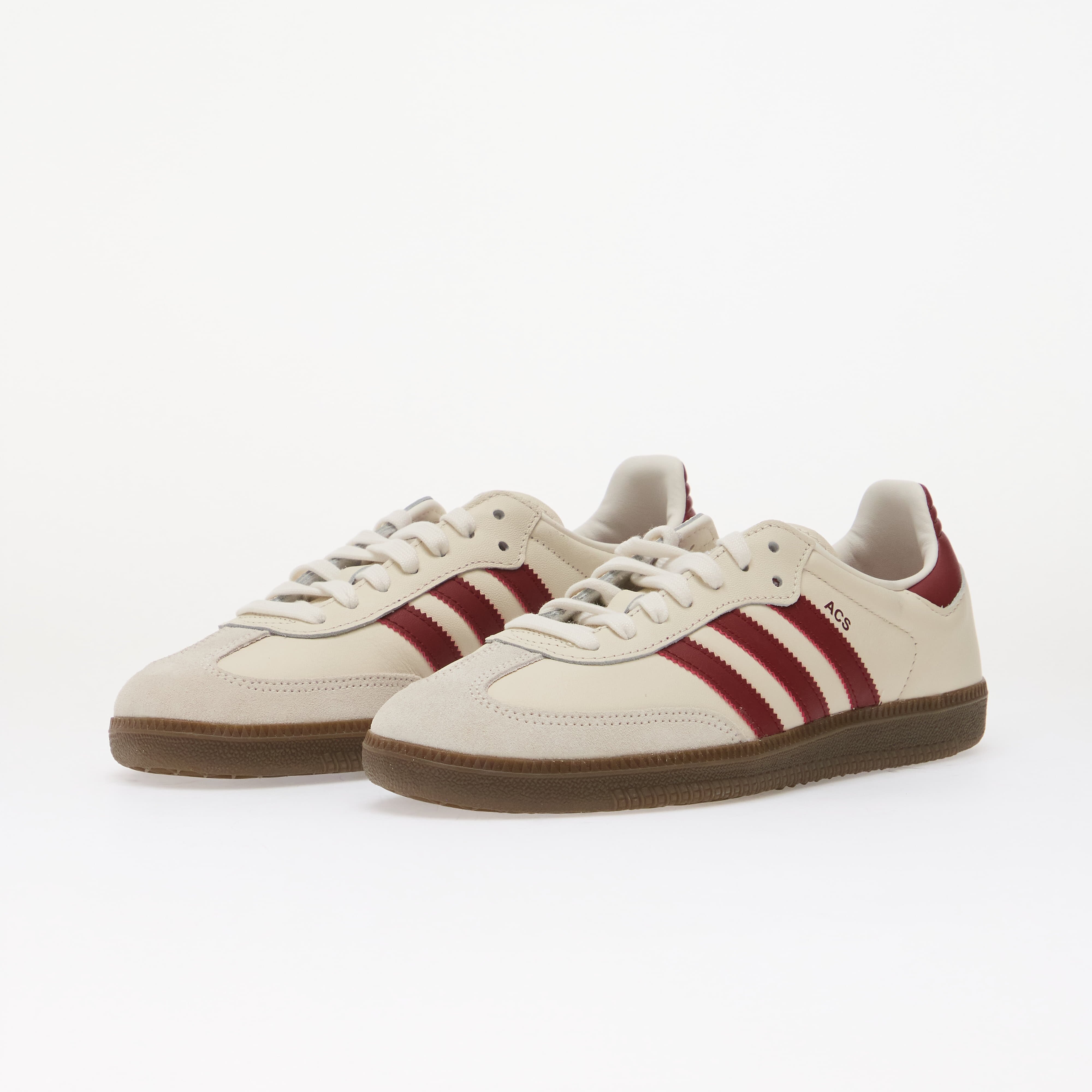 adidas Originals Сникърси adidas x AC Sparta Praha Samba Cloud White/ Noble Maroon/ Core Black