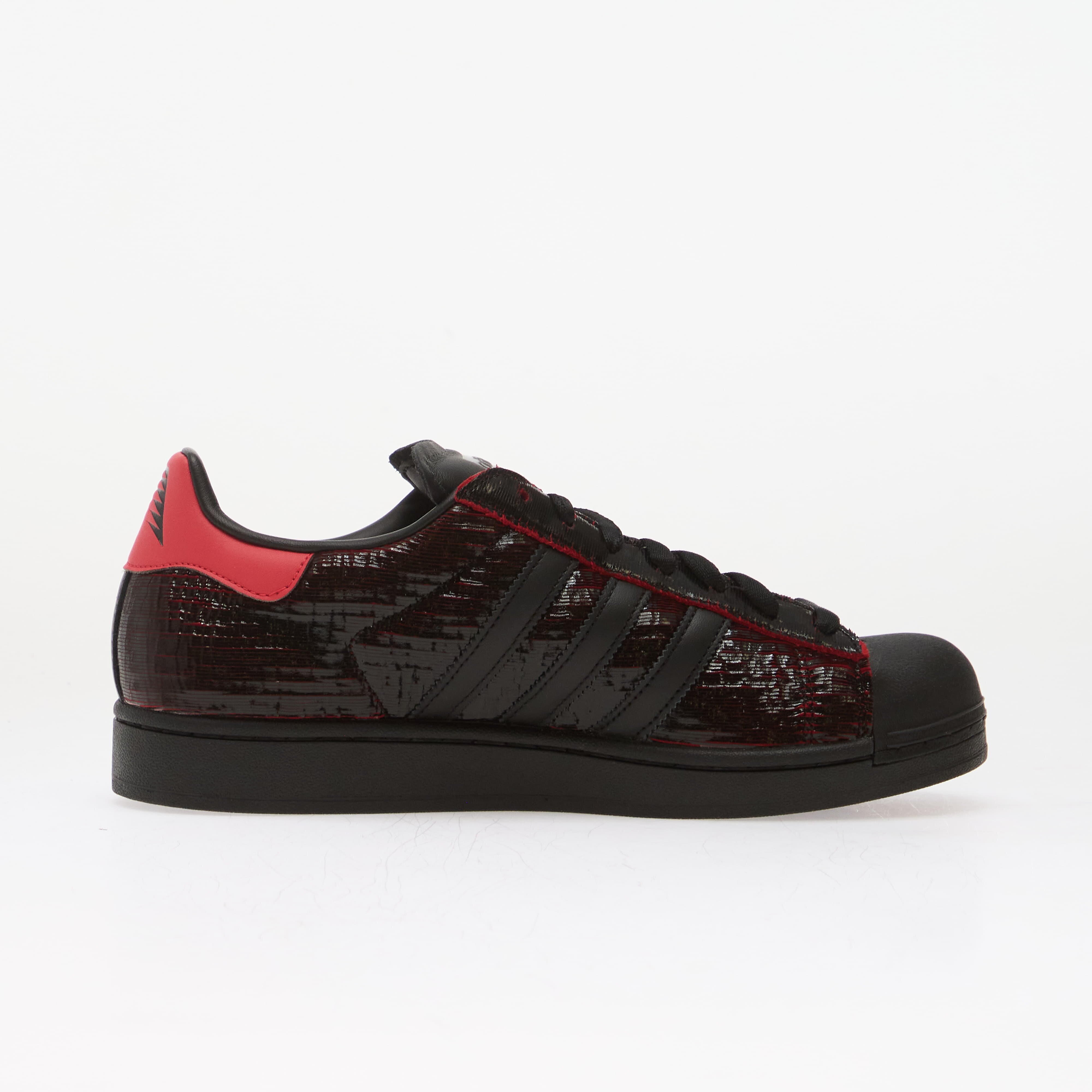 adidas Originals Сникърси adidas x Anthony Edwards Superstar II Core Black/ Pure Ruby/ Silver Met.