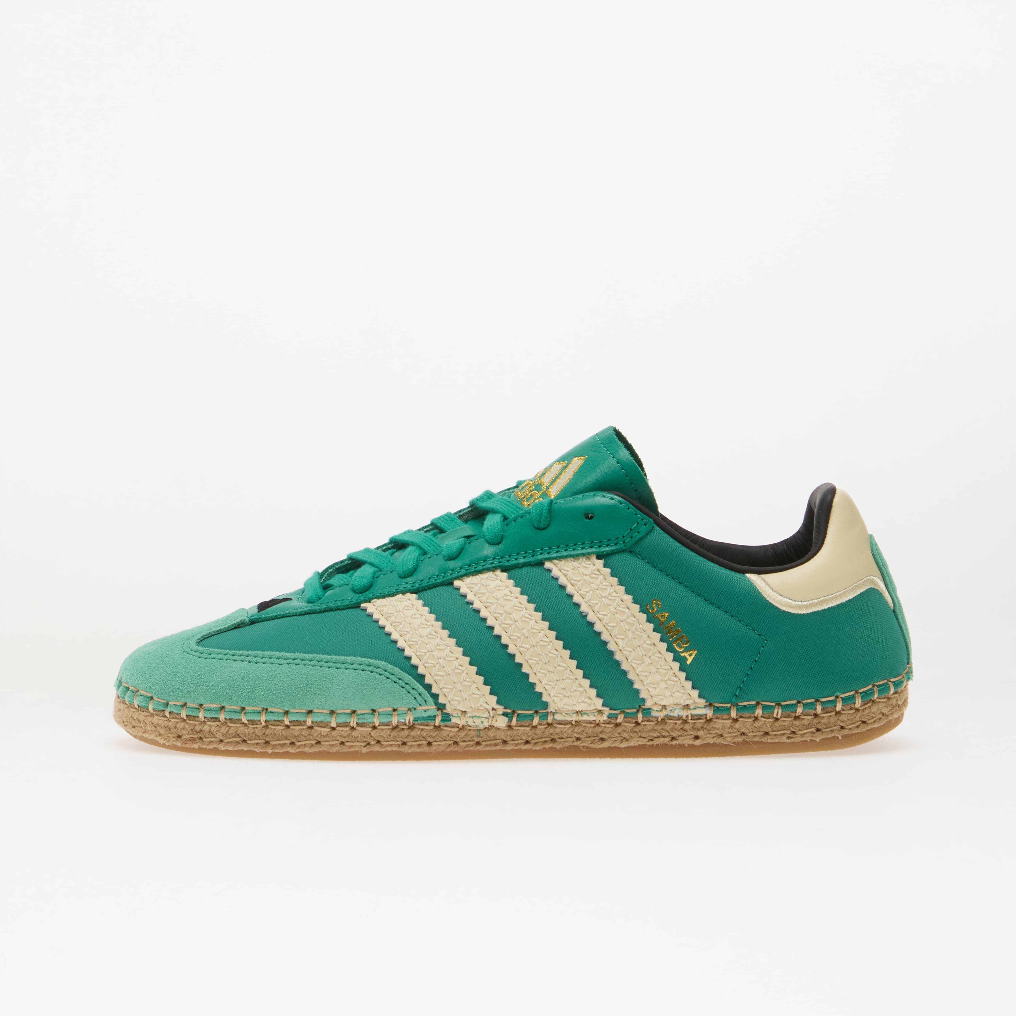 adidas Originals Сникърси adidas x CLOT Samba Espadrille By Edison Chen Court Green/ Warm Vanilla/ Core Black