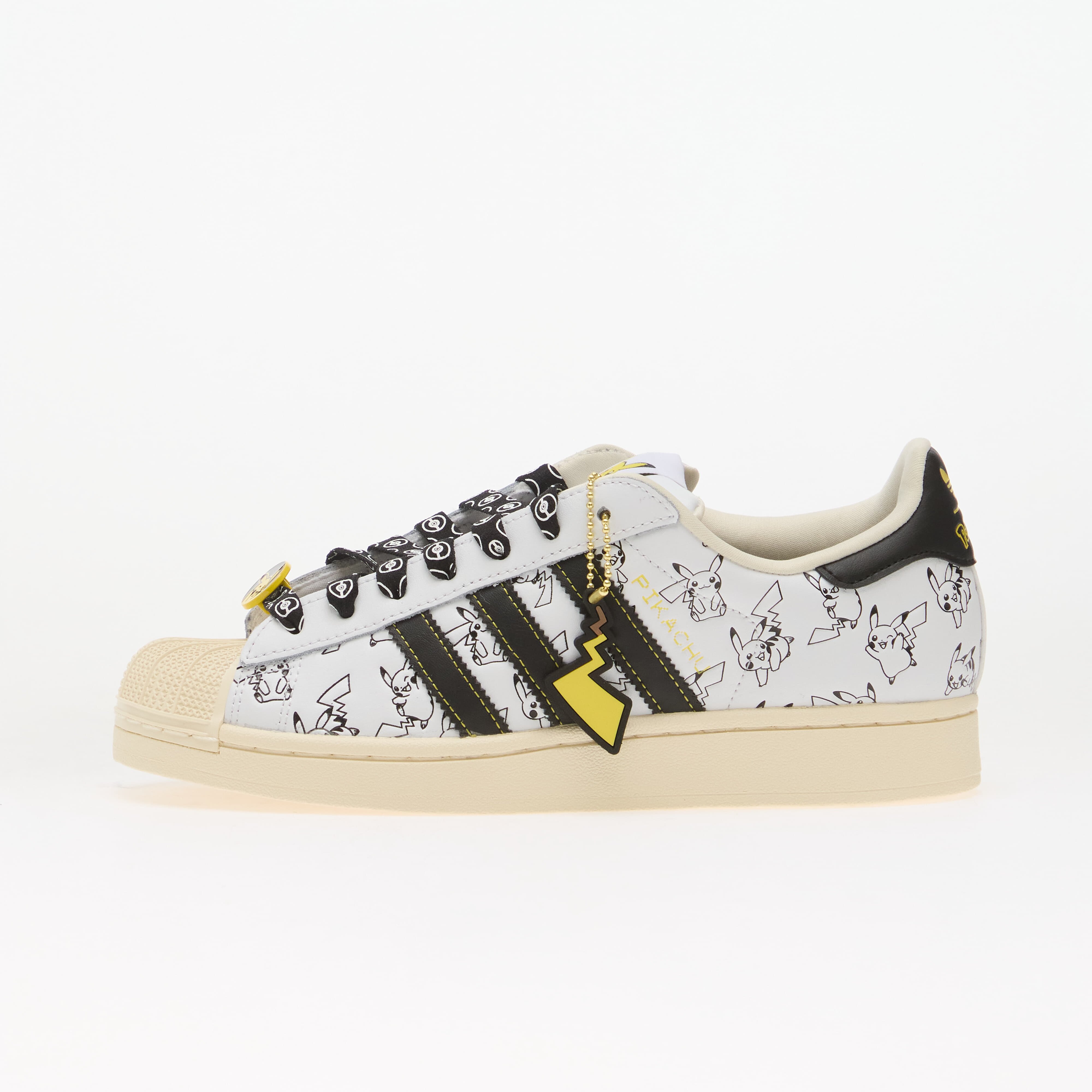 adidas Originals Сникърси adidas x Pokemon Superstar II (Pikachu) Cloud White/ Core Black/ Gold Metallic