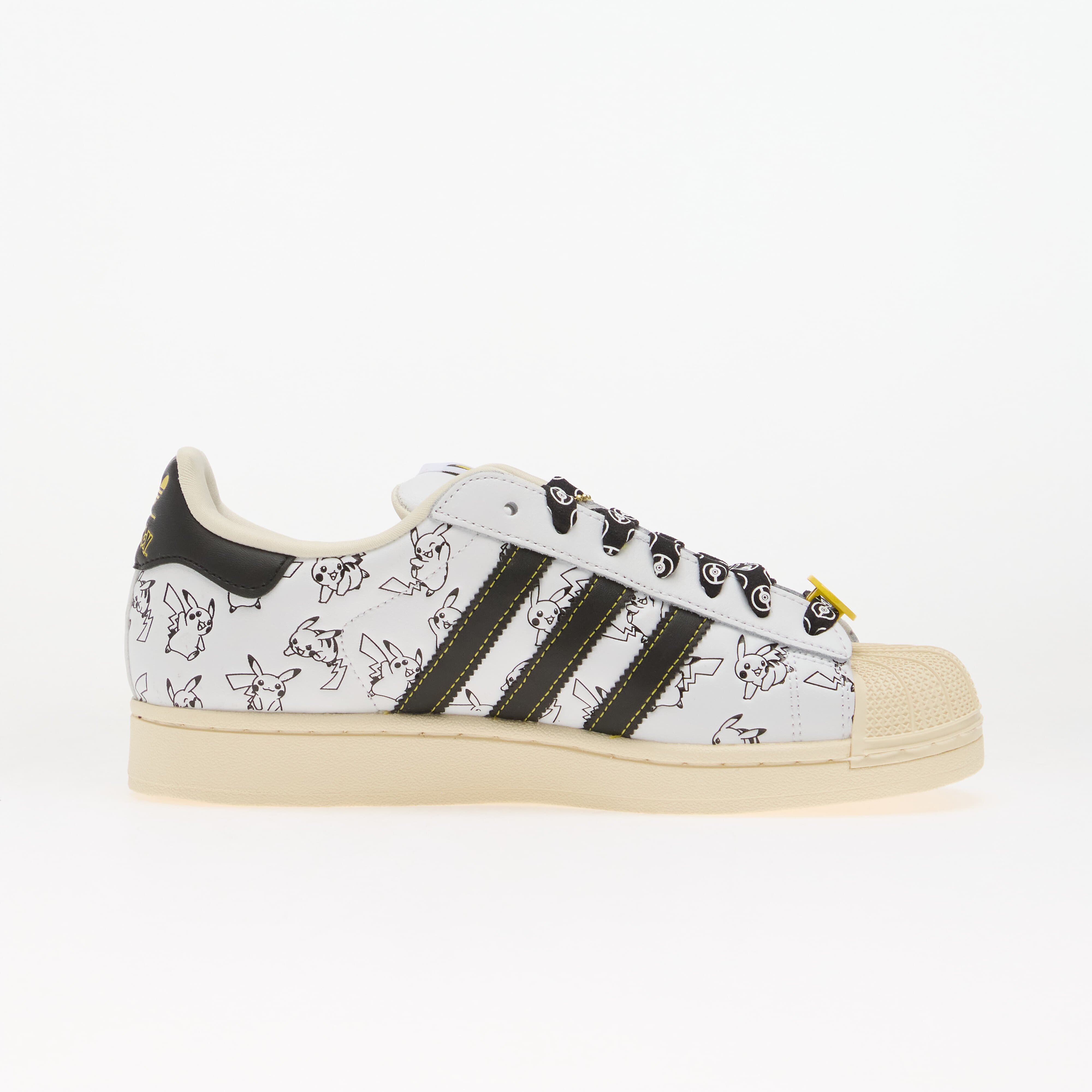 adidas Originals Сникърси adidas x Pokemon Superstar II (Pikachu) Cloud White/ Core Black/ Gold Metallic