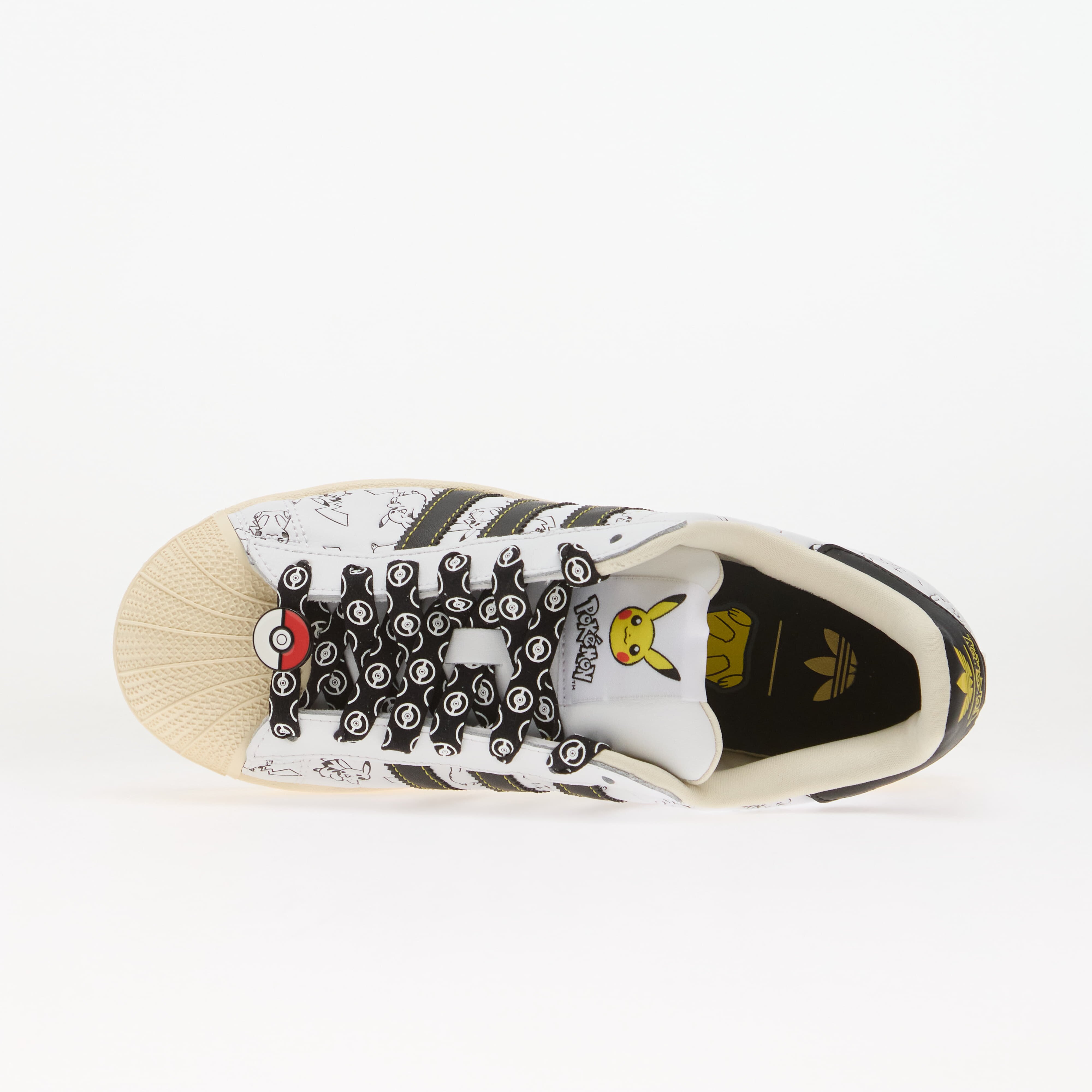 adidas Originals Сникърси adidas x Pokemon Superstar II (Pikachu) Cloud White/ Core Black/ Gold Metallic