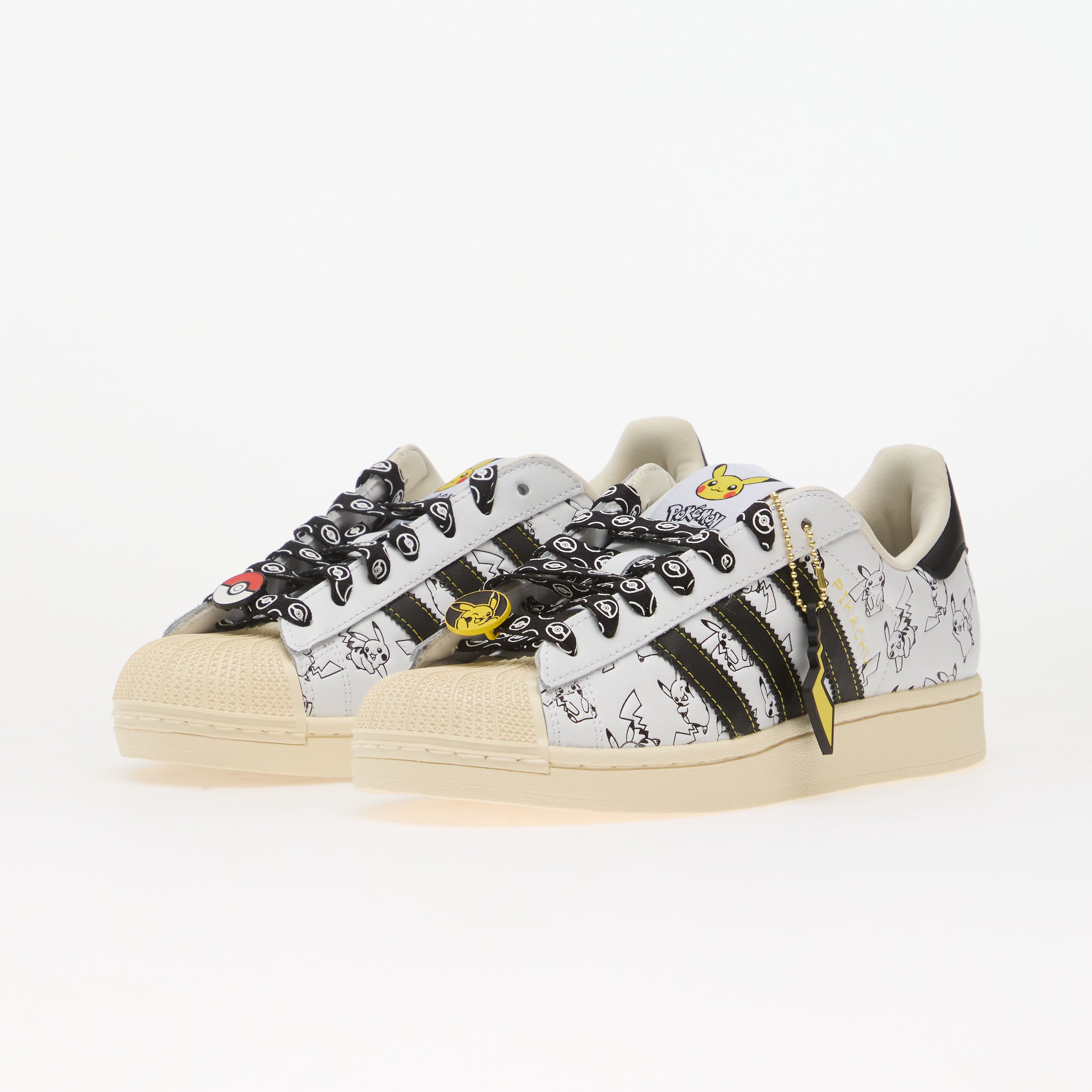 adidas Originals Сникърси adidas x Pokemon Superstar II (Pikachu) Cloud White/ Core Black/ Gold Metallic