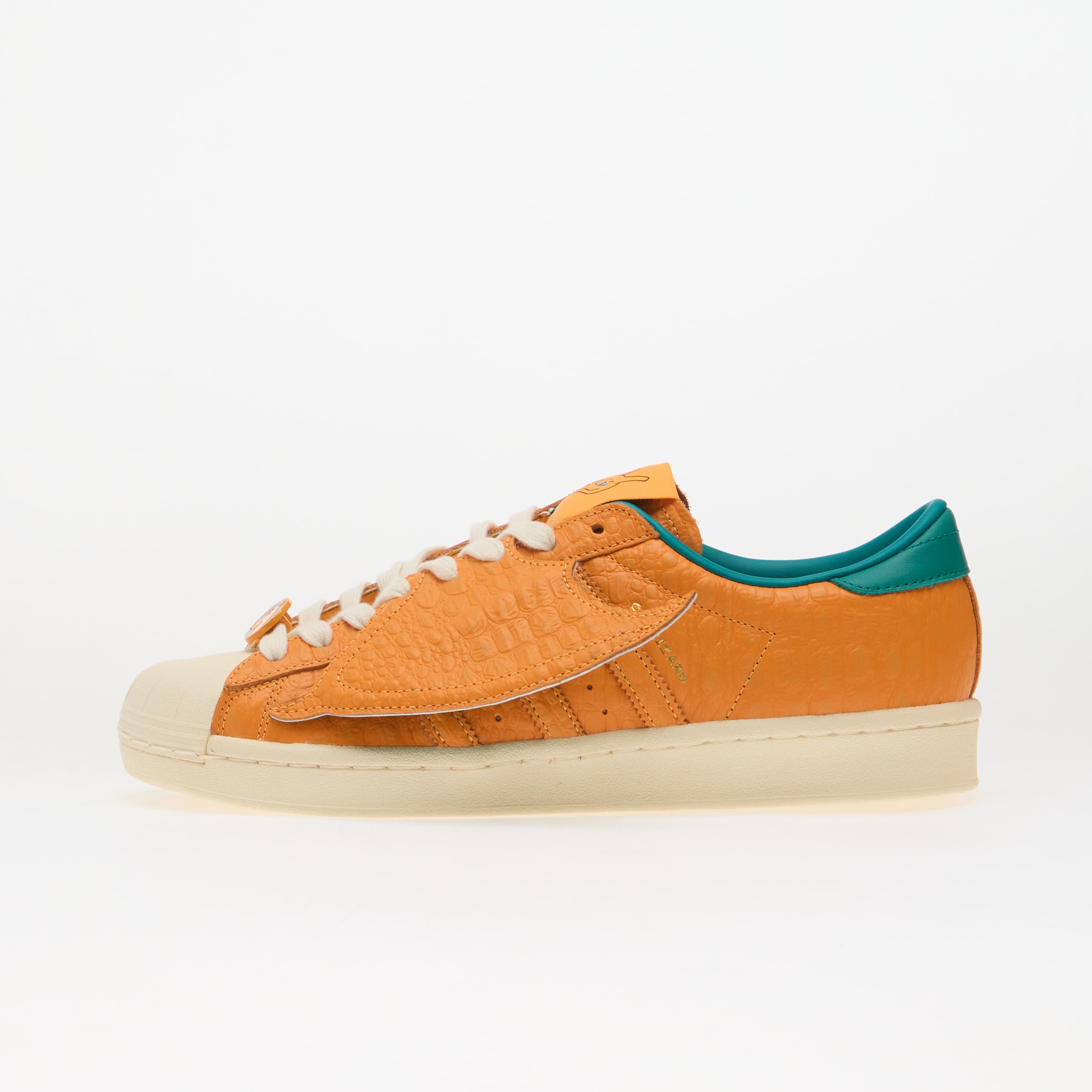 adidas Originals Сникърси adidas x Pokemon Superstar Vintage (Charizard) Pure Tangerine/ Pure Tangerine/ Equipment Green
