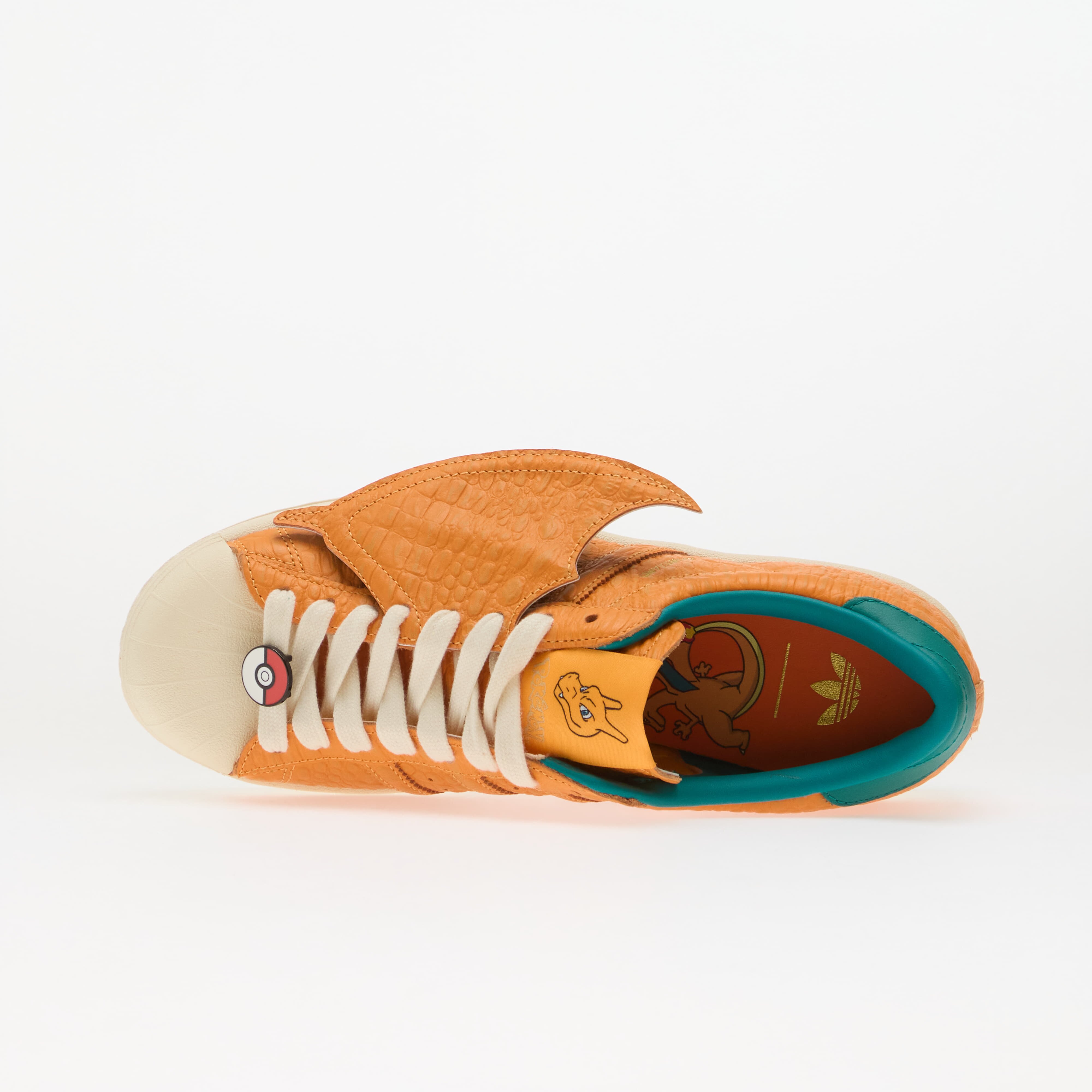 adidas Originals Сникърси adidas x Pokemon Superstar Vintage (Charizard) Pure Tangerine/ Pure Tangerine/ Equipment Green