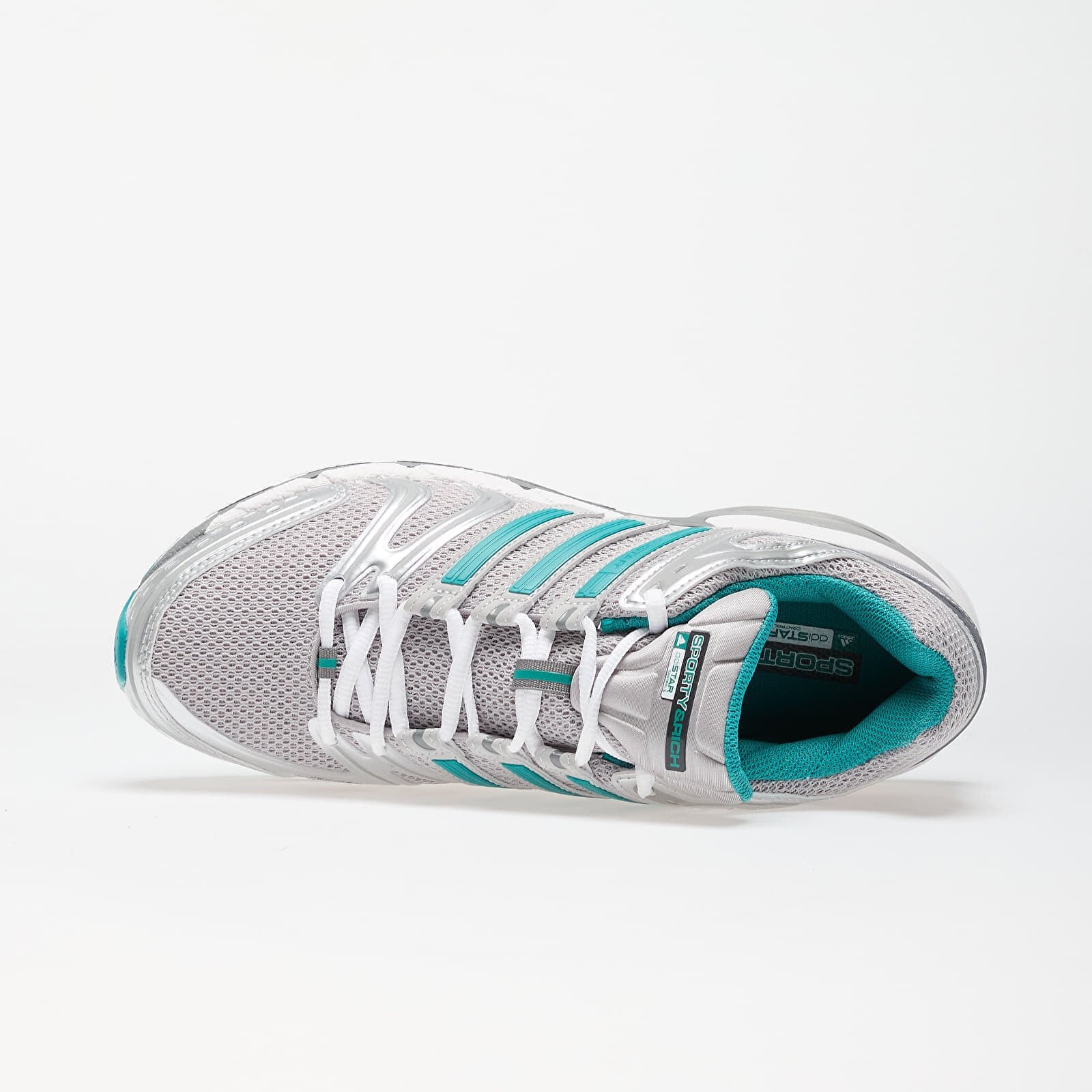 adidas Originals Сникърси adidas x Sporty & Rich Adistar Control 5 Grey Two/ Pure Teal/ Silver Metallic