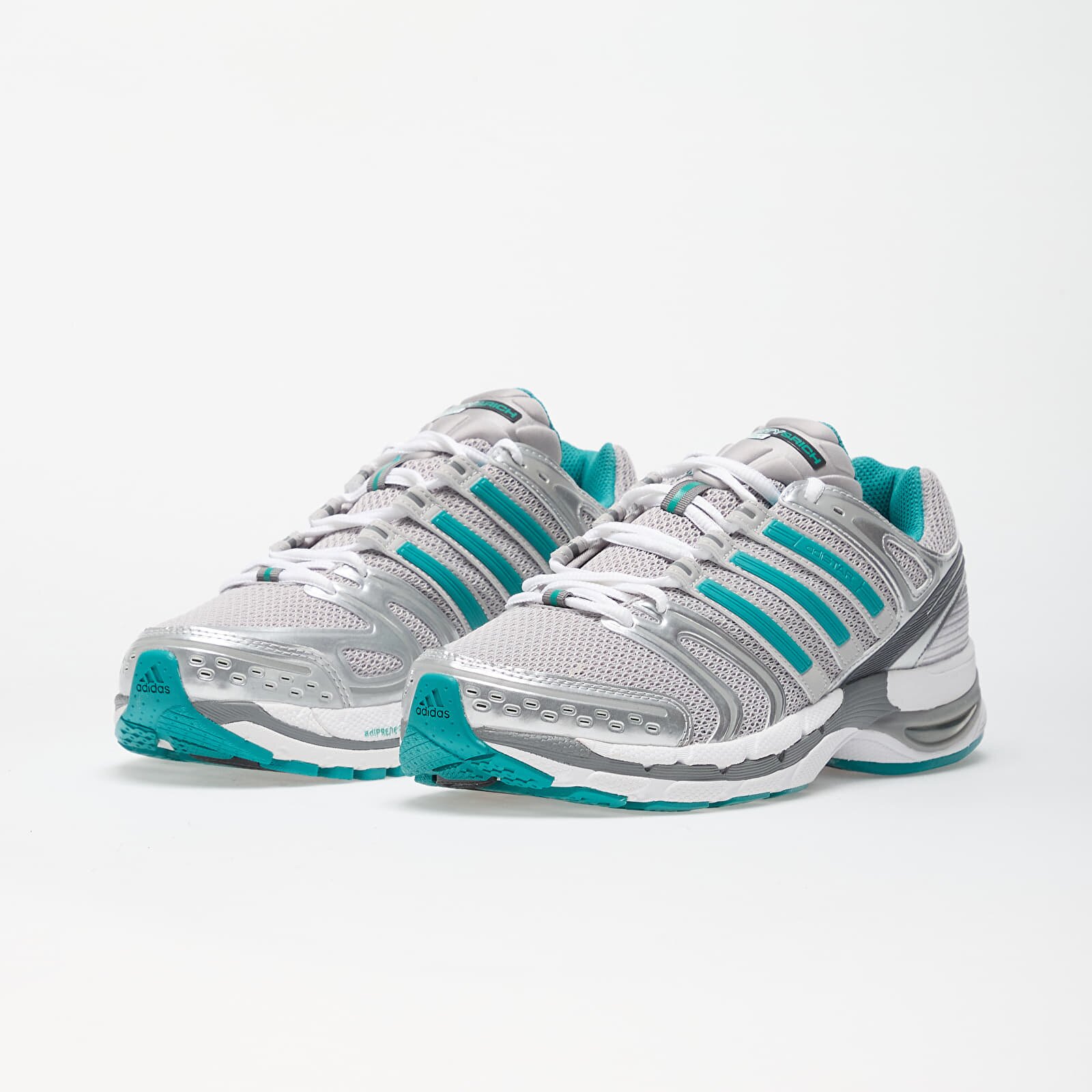 adidas Originals Сникърси adidas x Sporty & Rich Adistar Control 5 Grey Two/ Pure Teal/ Silver Metallic
