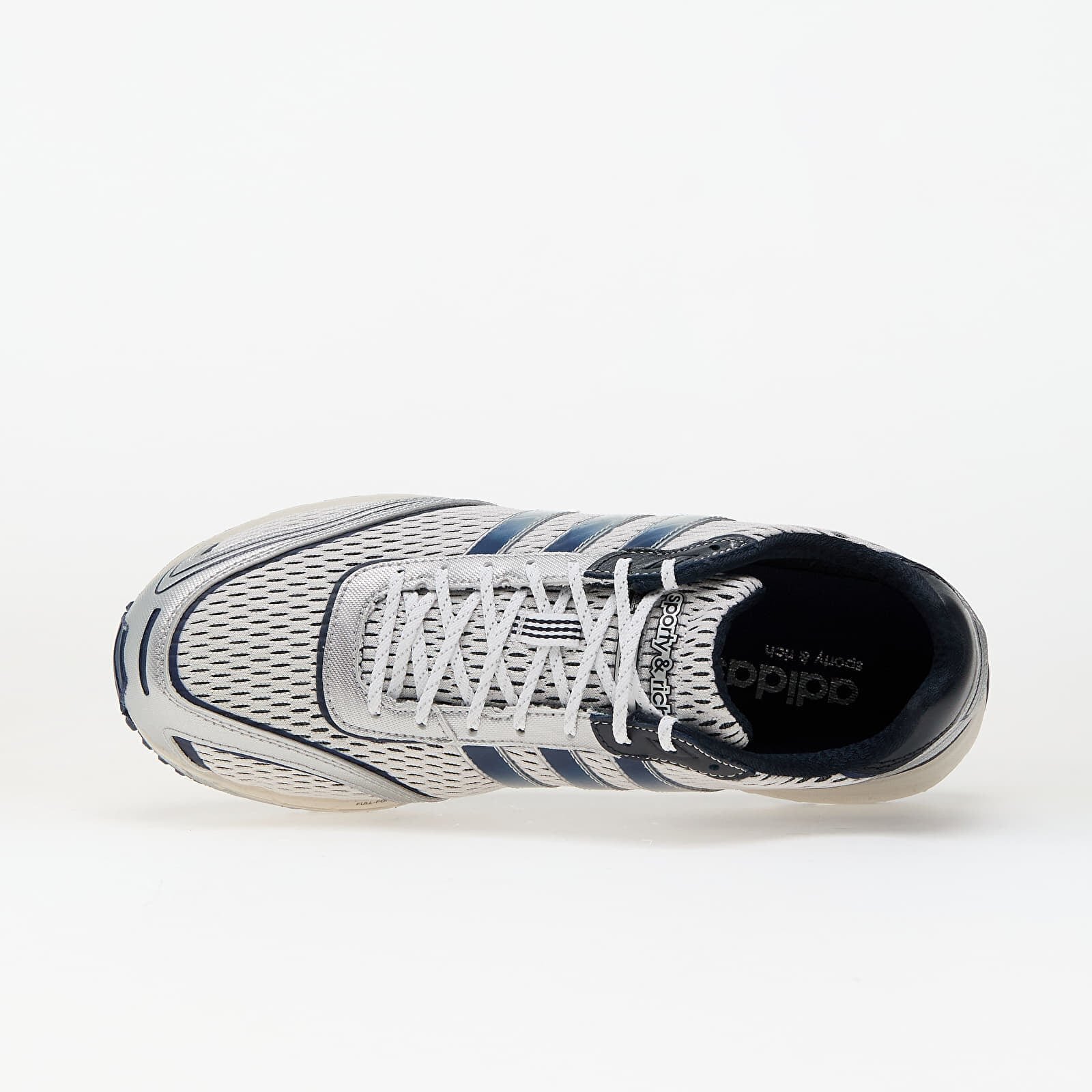 adidas Originals Сникърси adidas x Sporty & Rich Adizero Adios Ftw White/ Collegiate Navy/ Cloud White
