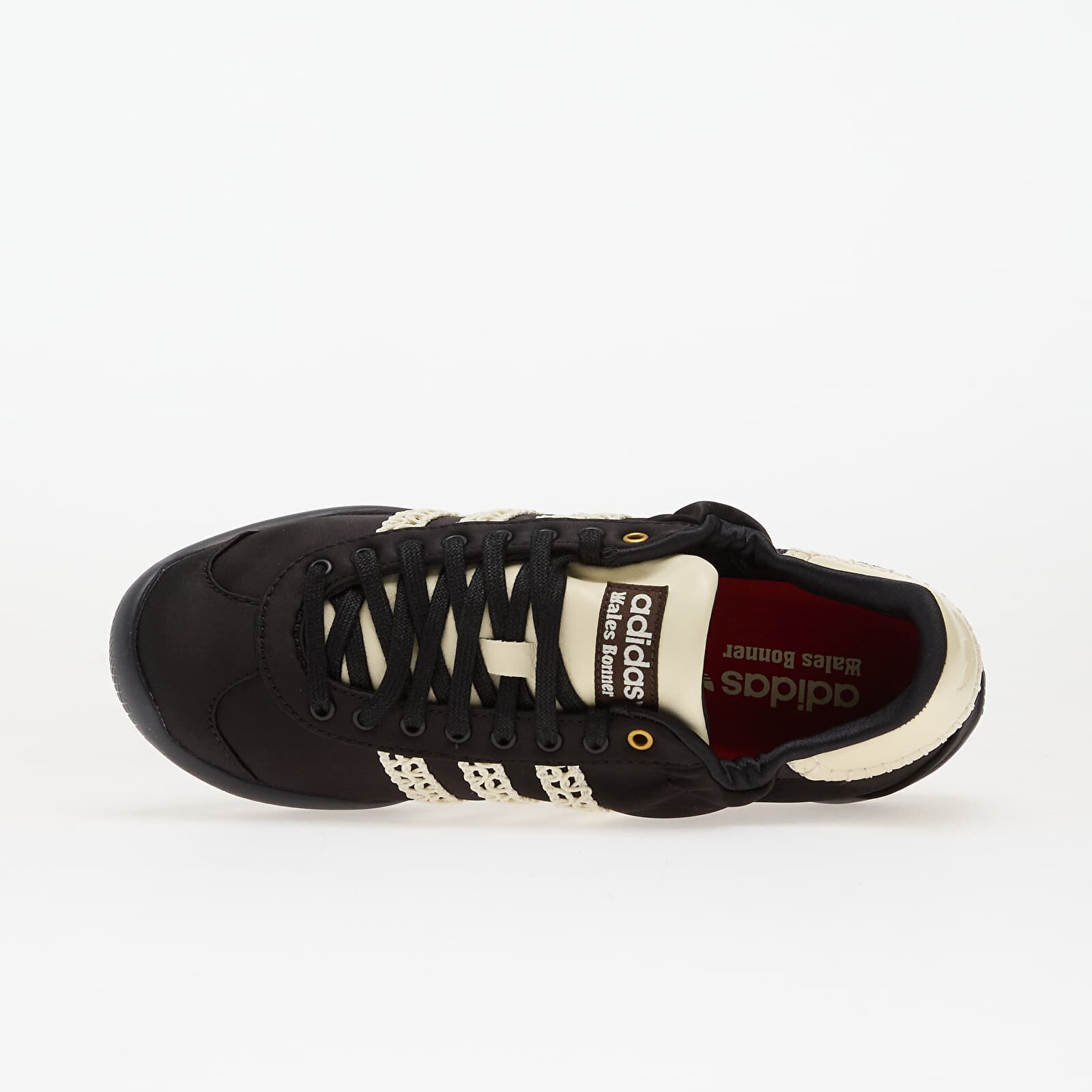 adidas Originals Сникърси adidas x Wales Bonner Karintha Lo Satin Core Black/ Dark Brown/ Crew White
