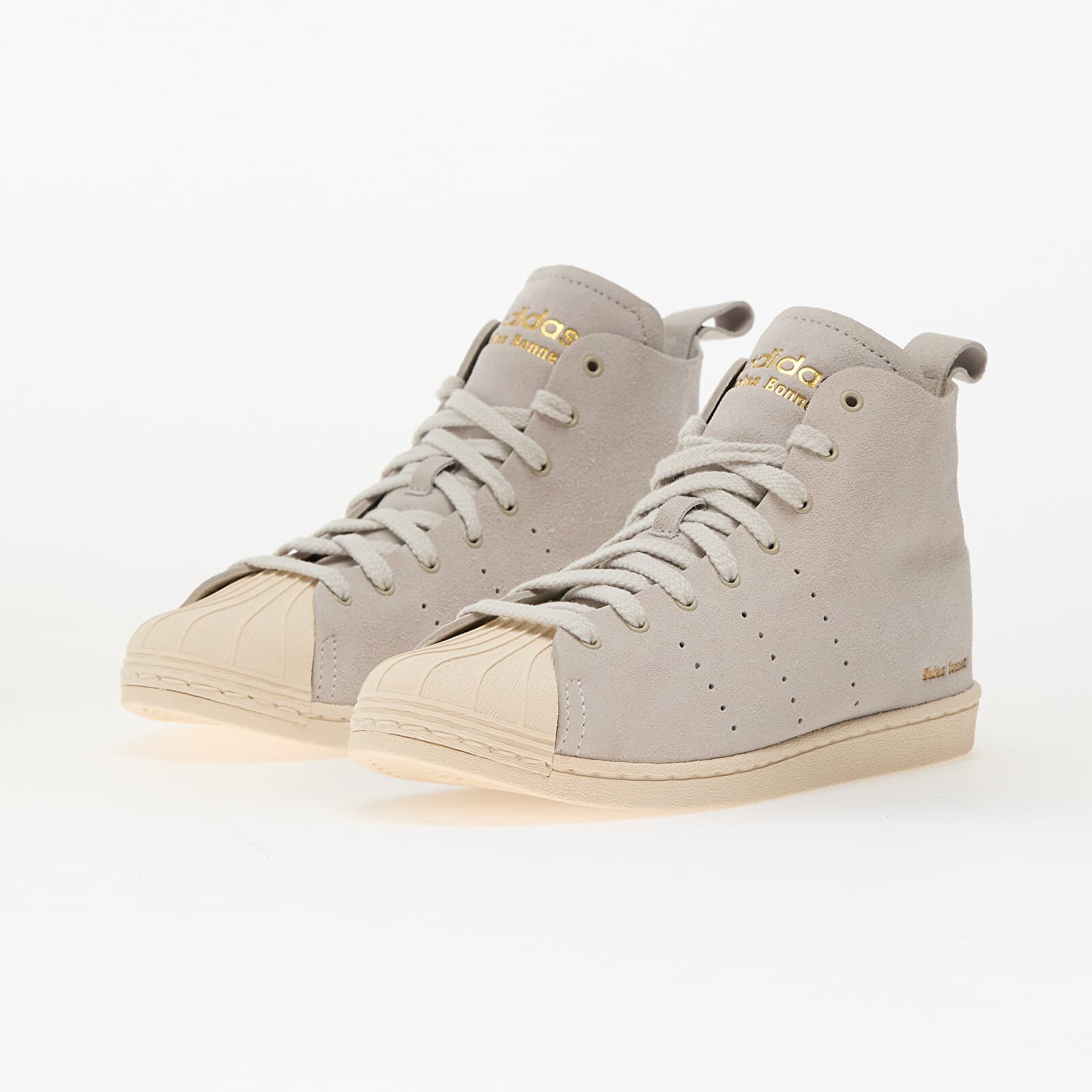 adidas Originals Сникърси adidas x Wales Bonner Superstar Hi Missto/ Wonder White/ Gold Metallic
