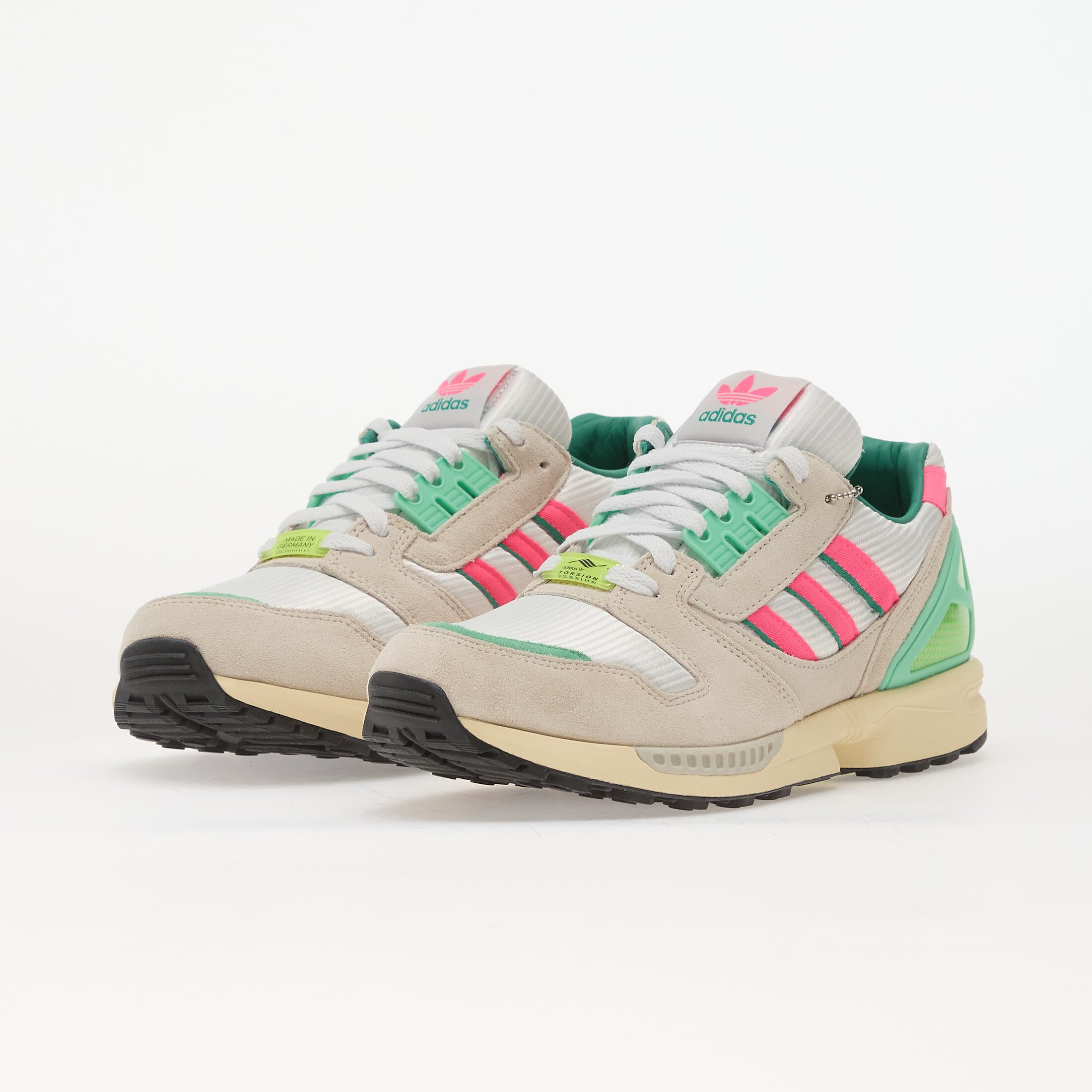 adidas Originals Сникърси adidas Zx 8000 Off White/ Lucid Pink/ Semi Court Green